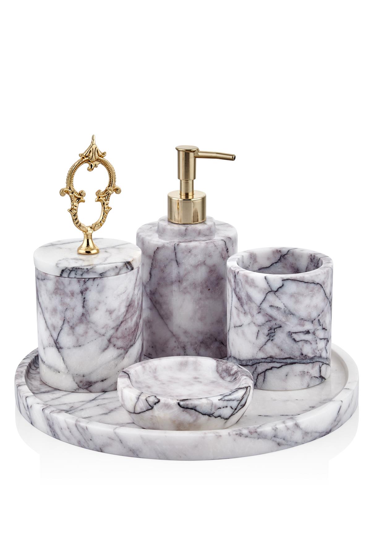 Evza Mermer Banyo Seti Classical Leylak