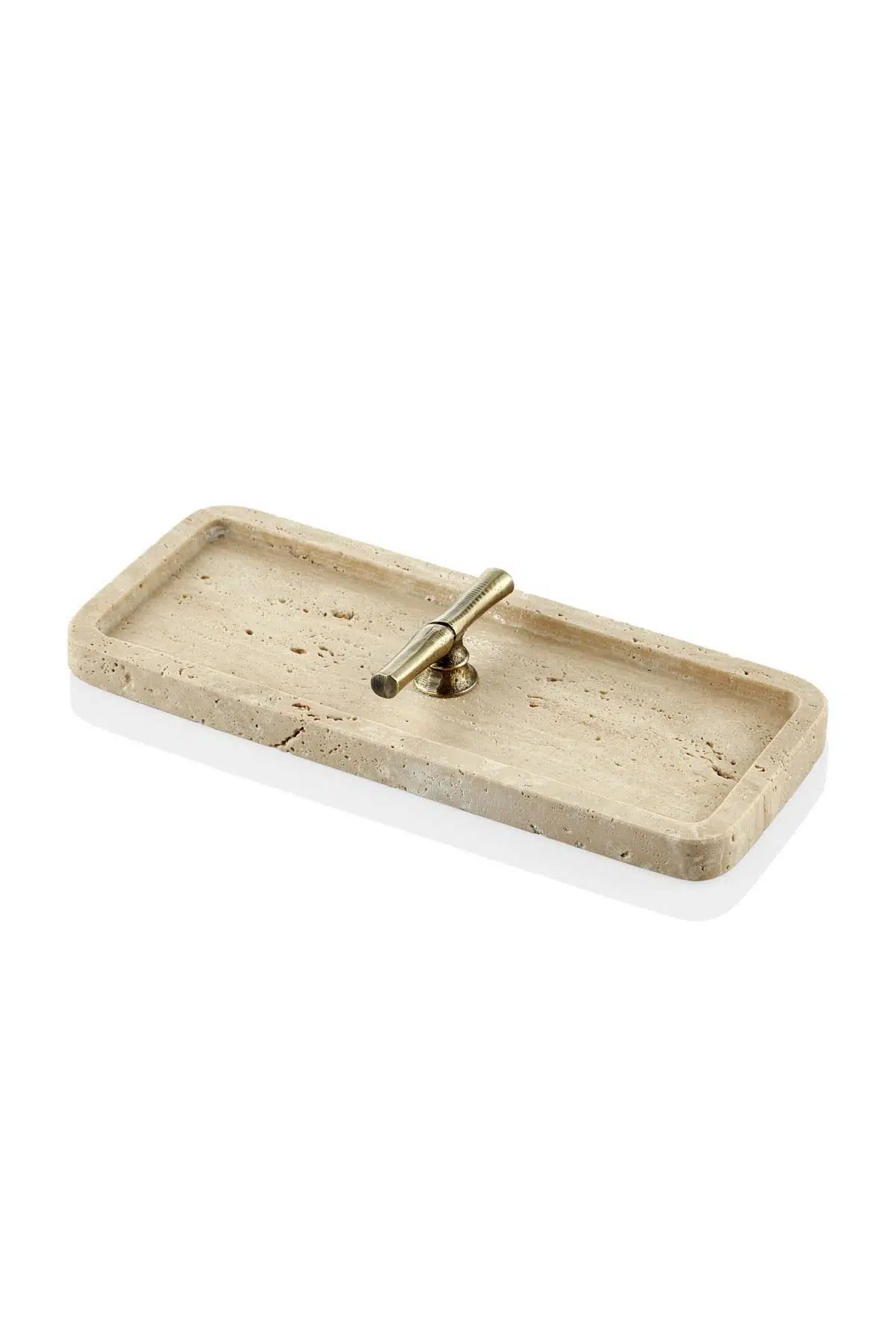 Evza Traverten Dikdörtgen Sunumluk 12*30*5 Cm