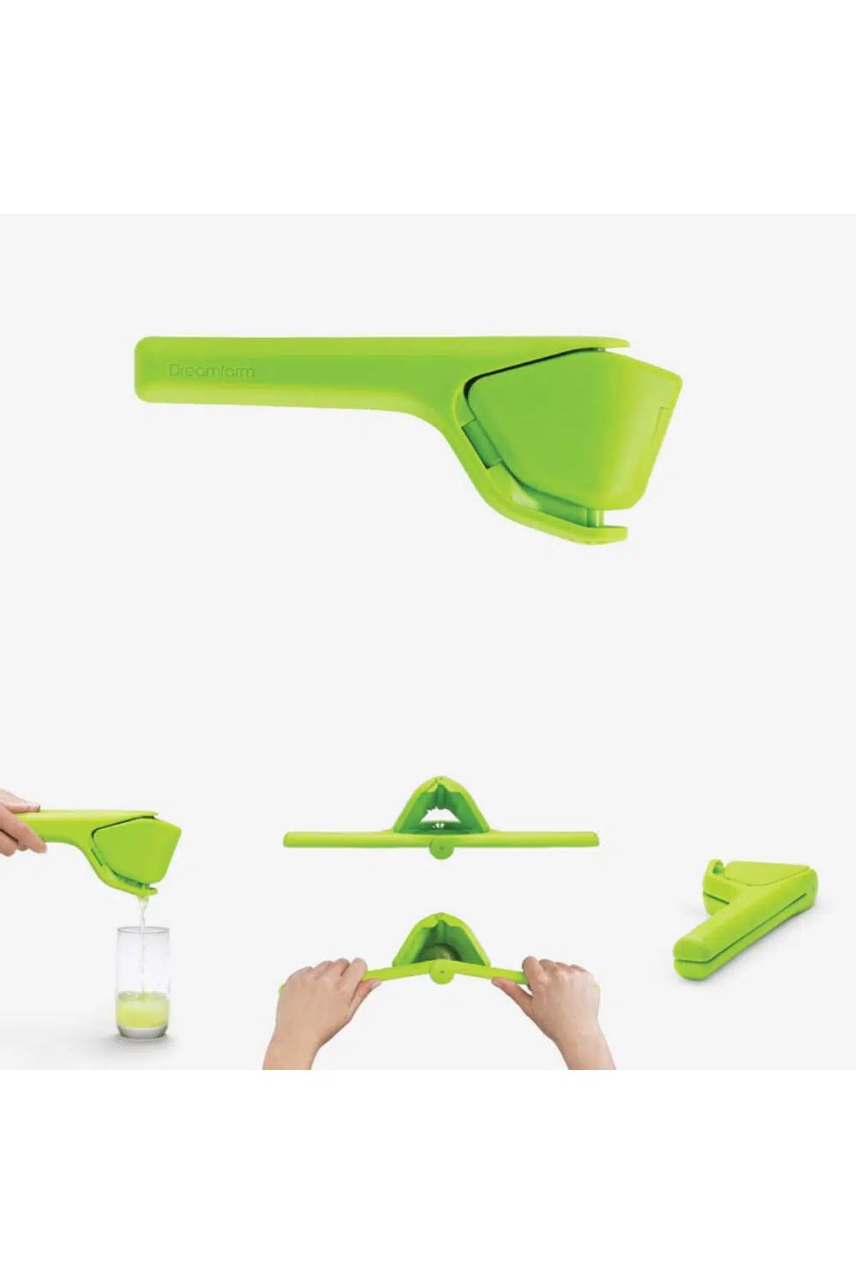 Dreamfarm Fluicer Yeşil Katlanabilir Pratik Narenciye Sıkacağı 23cm
