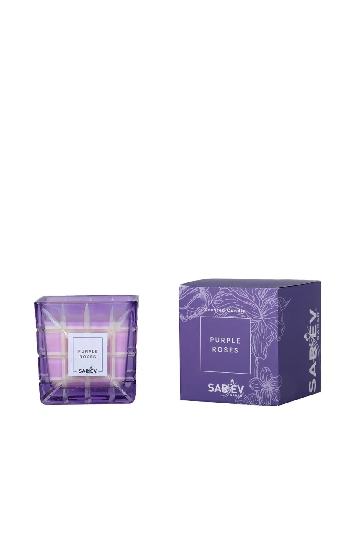 Sarev Purple Roses Mor Kokulu Mum Mor