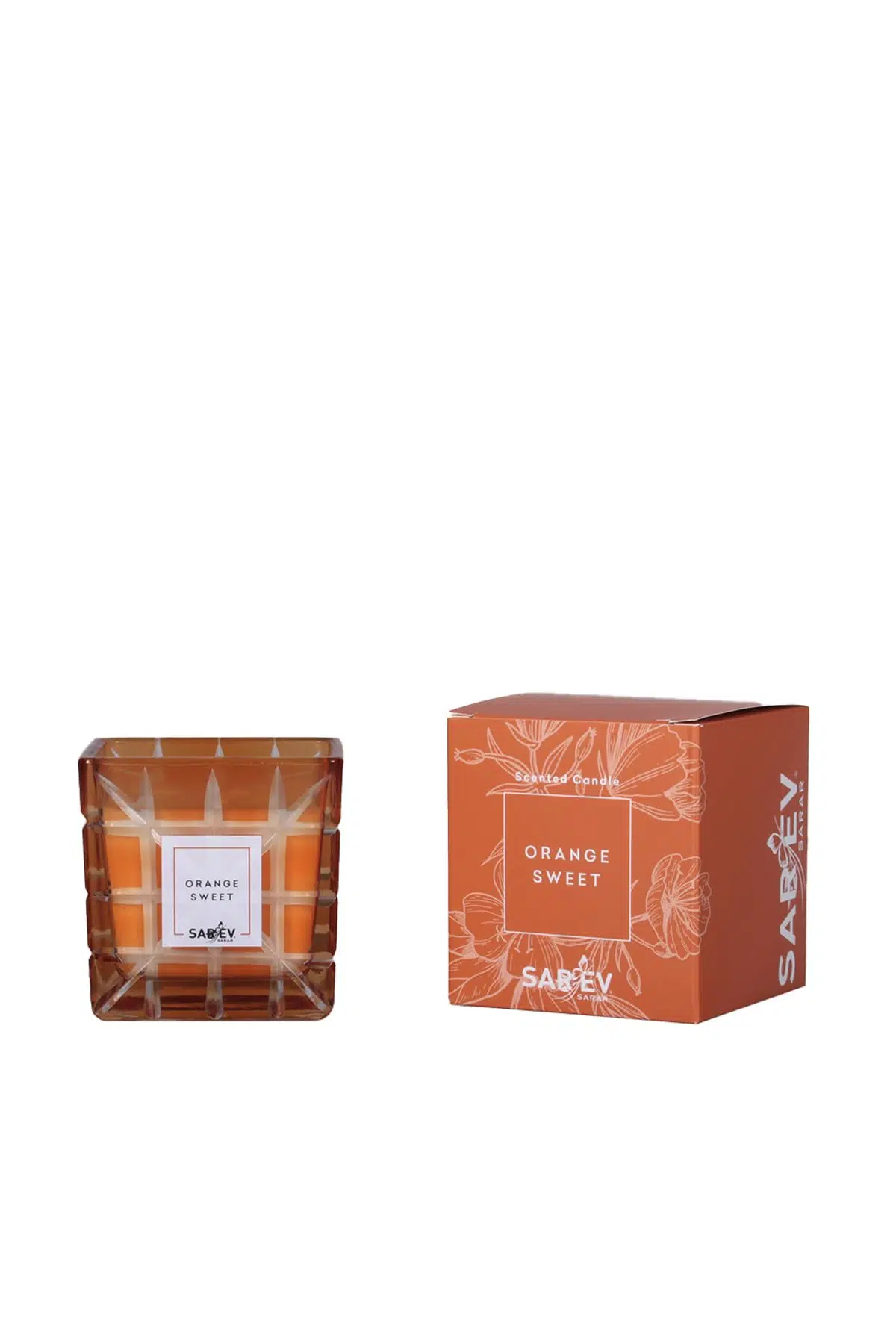 Sarev Orange Sweet Turuncu Kokulu Mum Turuncu