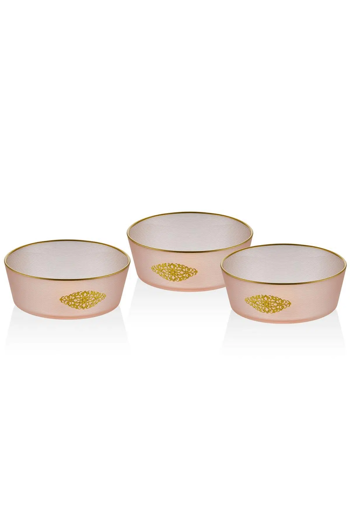 Kase 3lü Pembe 13*13*4,5 Cm