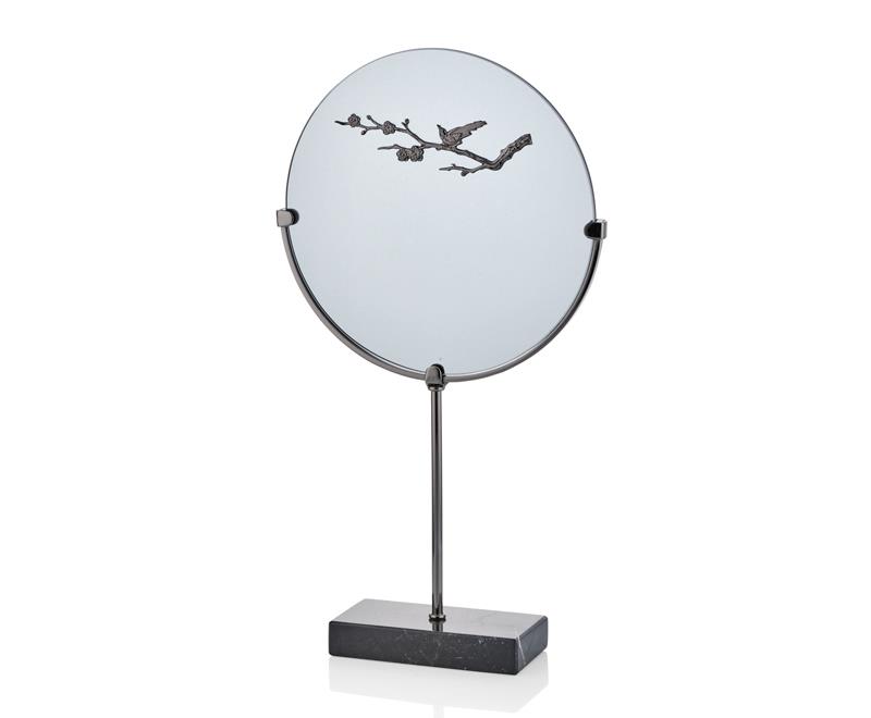 Evza Dekoratif Mermer Disk Antrasit Füme Dallı 8*28*50 Cm