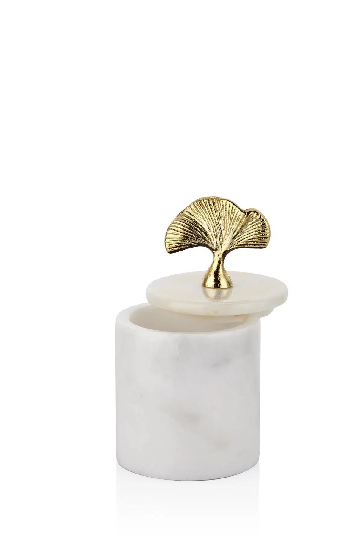 Evza Mermer Kaideli Dekor Kutu Gingko 9*9*16 Cm