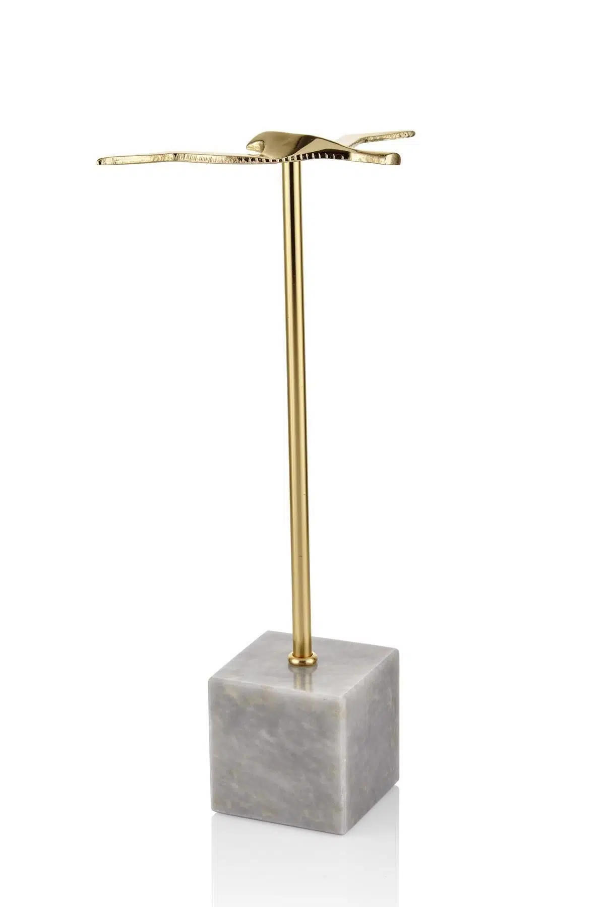 Evza Küp Gri Kaideli Uçan Kuş 18*10*33 Cm