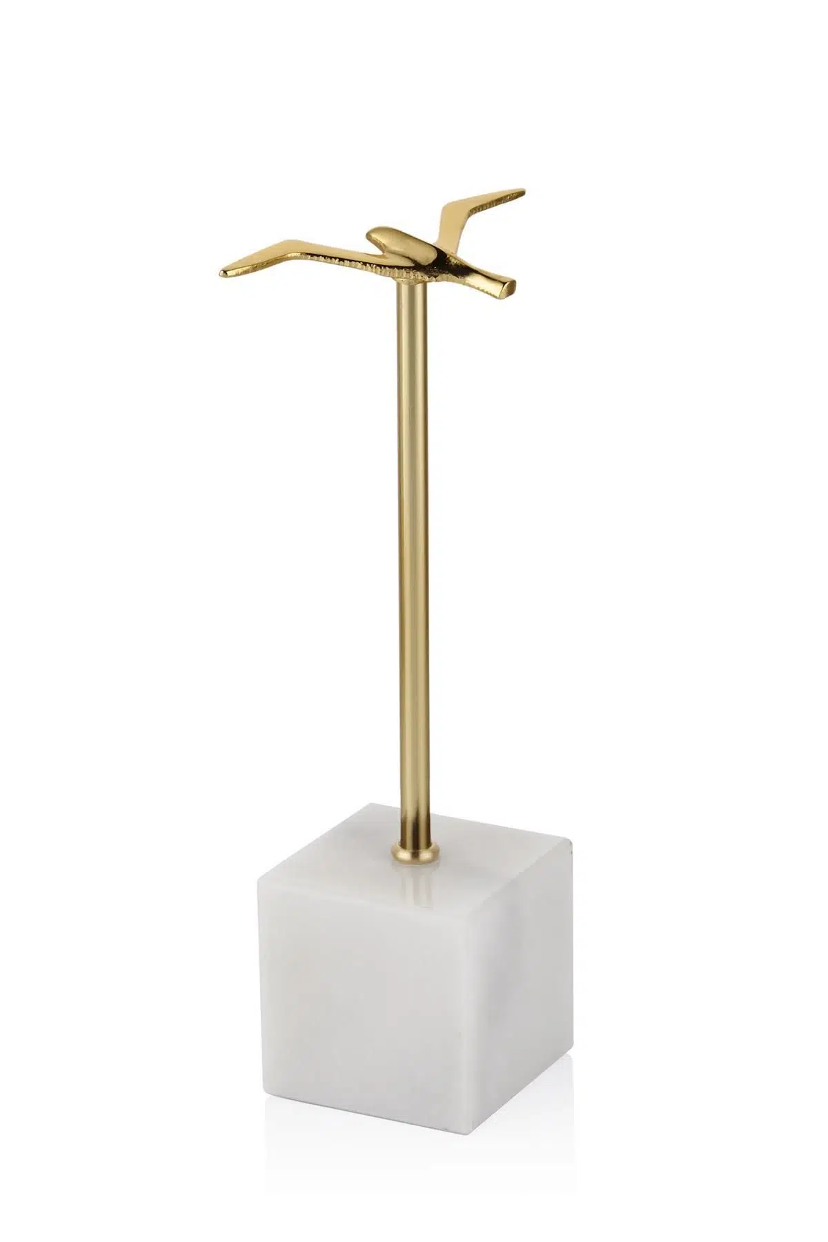 Evza Küp Beyaz Kaideli Uçan Kuş 12*7*27 Cm