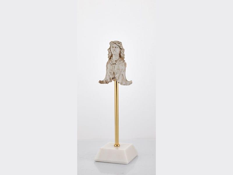 Evza Küp Kaideli Biblo Pelerinli Kadın Beyaz 8,5*8,5*29,5 Cm