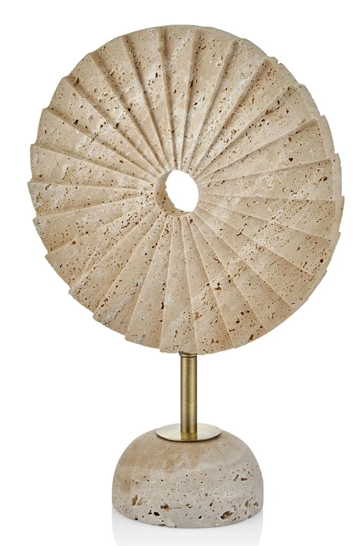 Evza Mermer traverten Pervane Kaideli Dekor 13*24,5*38 Cm