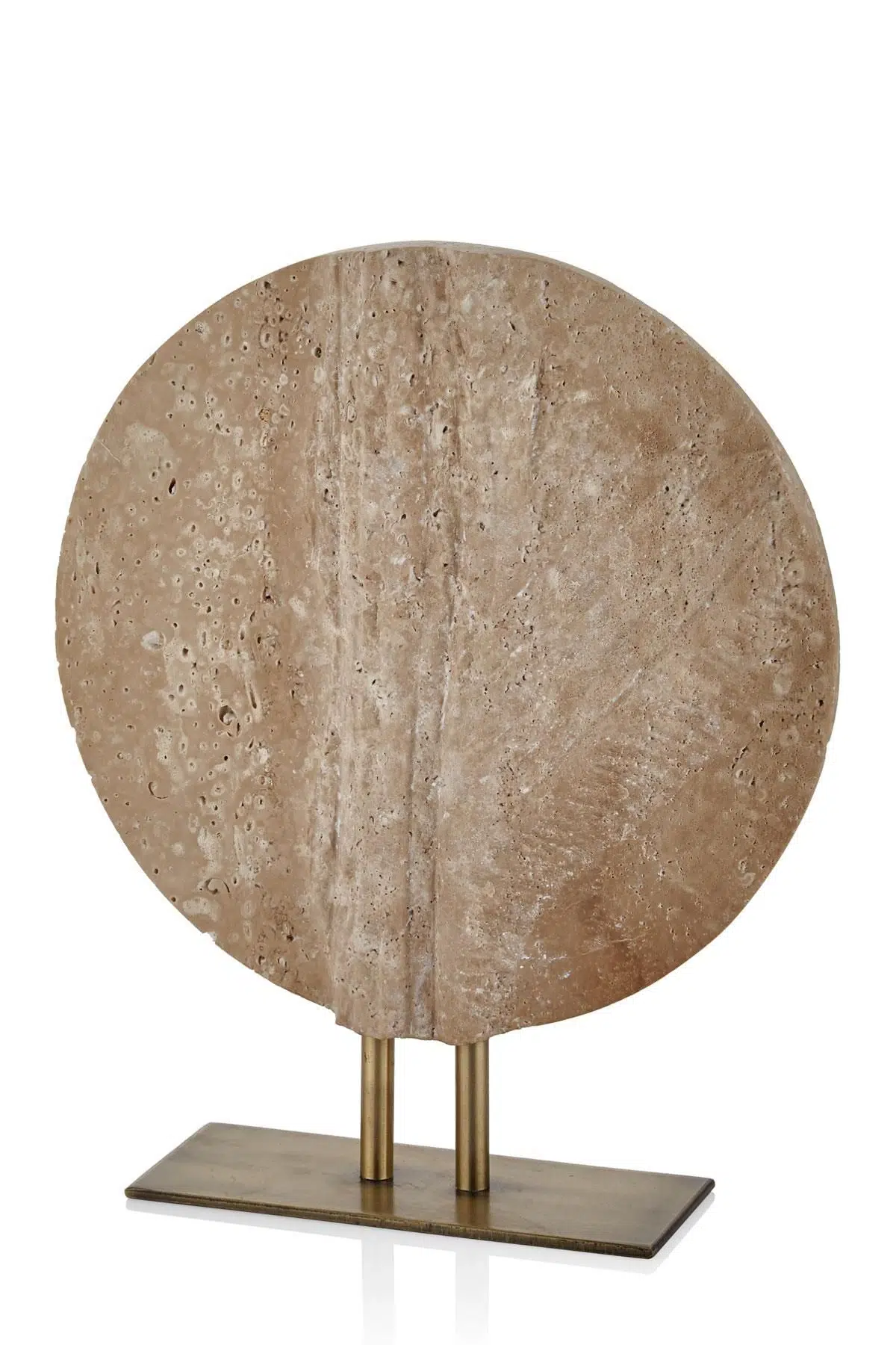 Evza Mermer Embossed Wood Krem Traverten 8*30*37 Cm