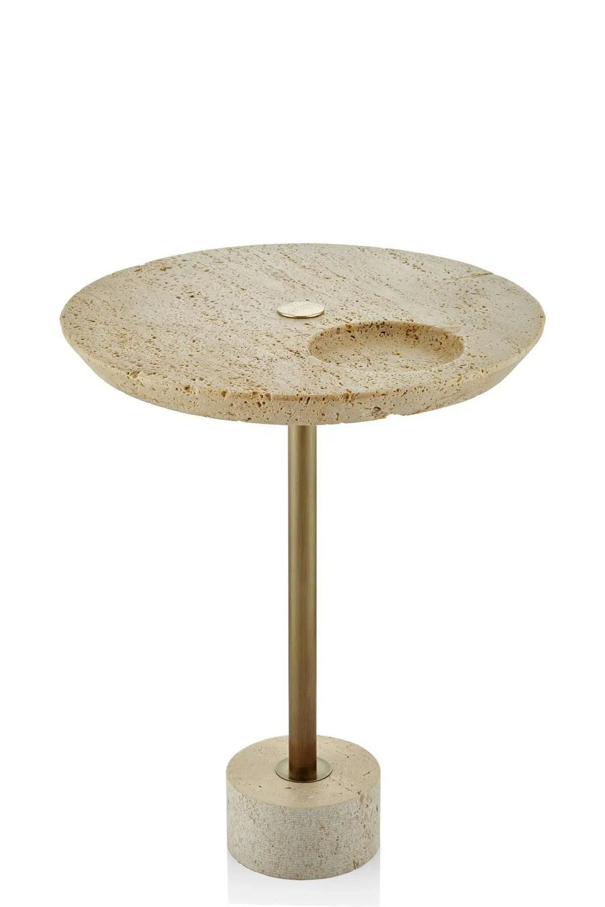 Evza Traverten Sehpa 50 Cm