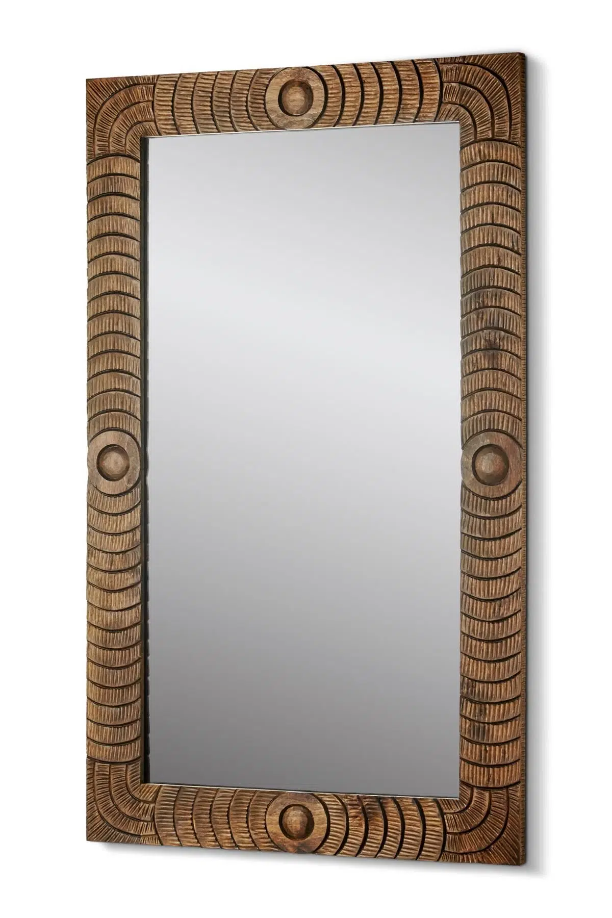 Seta Ahşap Çerçeveli Hipnoz Duvar Aynası 60*100 Cm