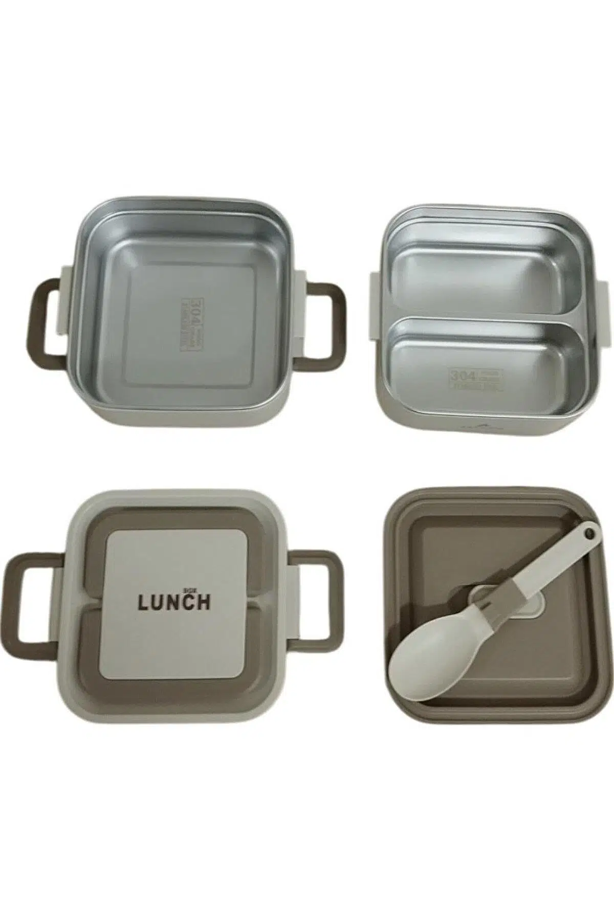 Aryıldız Bento Lunch Box Kare Beige 1400Ml