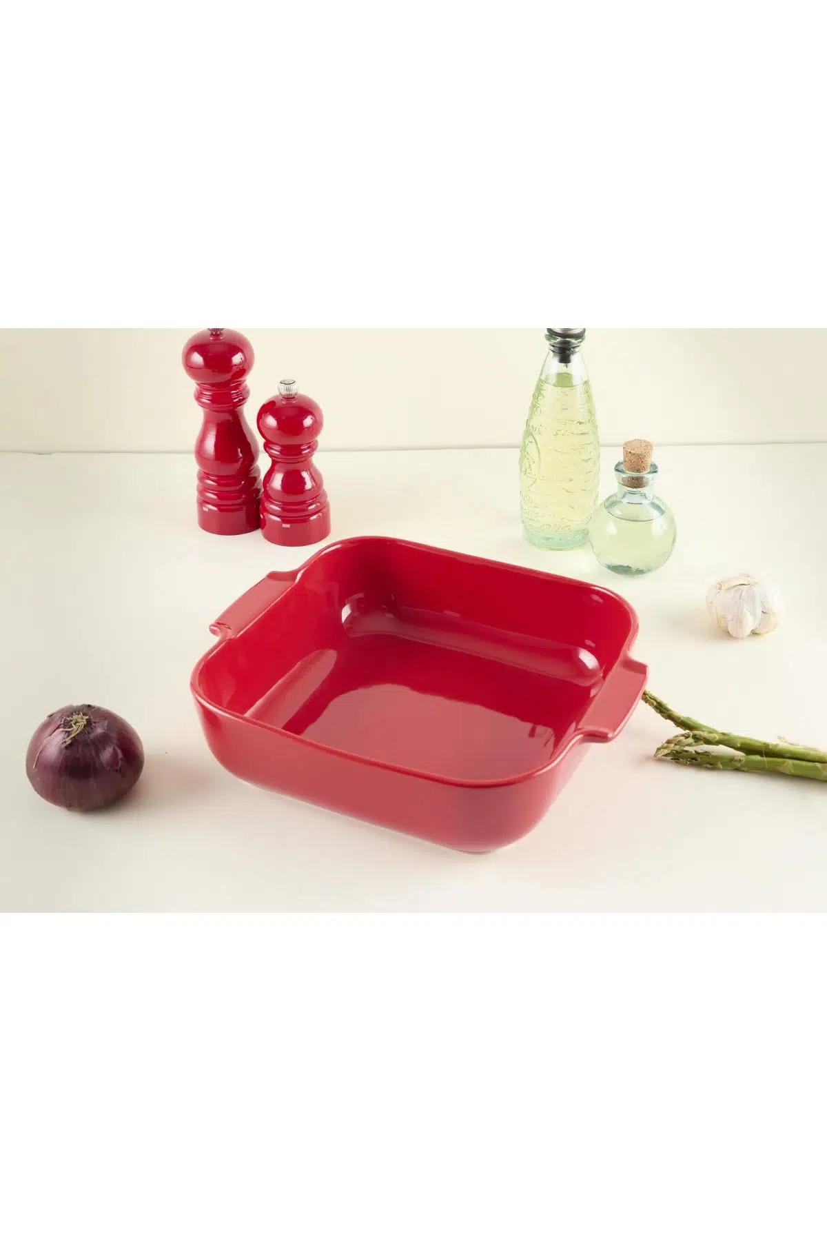 Aryıldız Elissa Fırın Kabı Kare 28cm Kırmızı