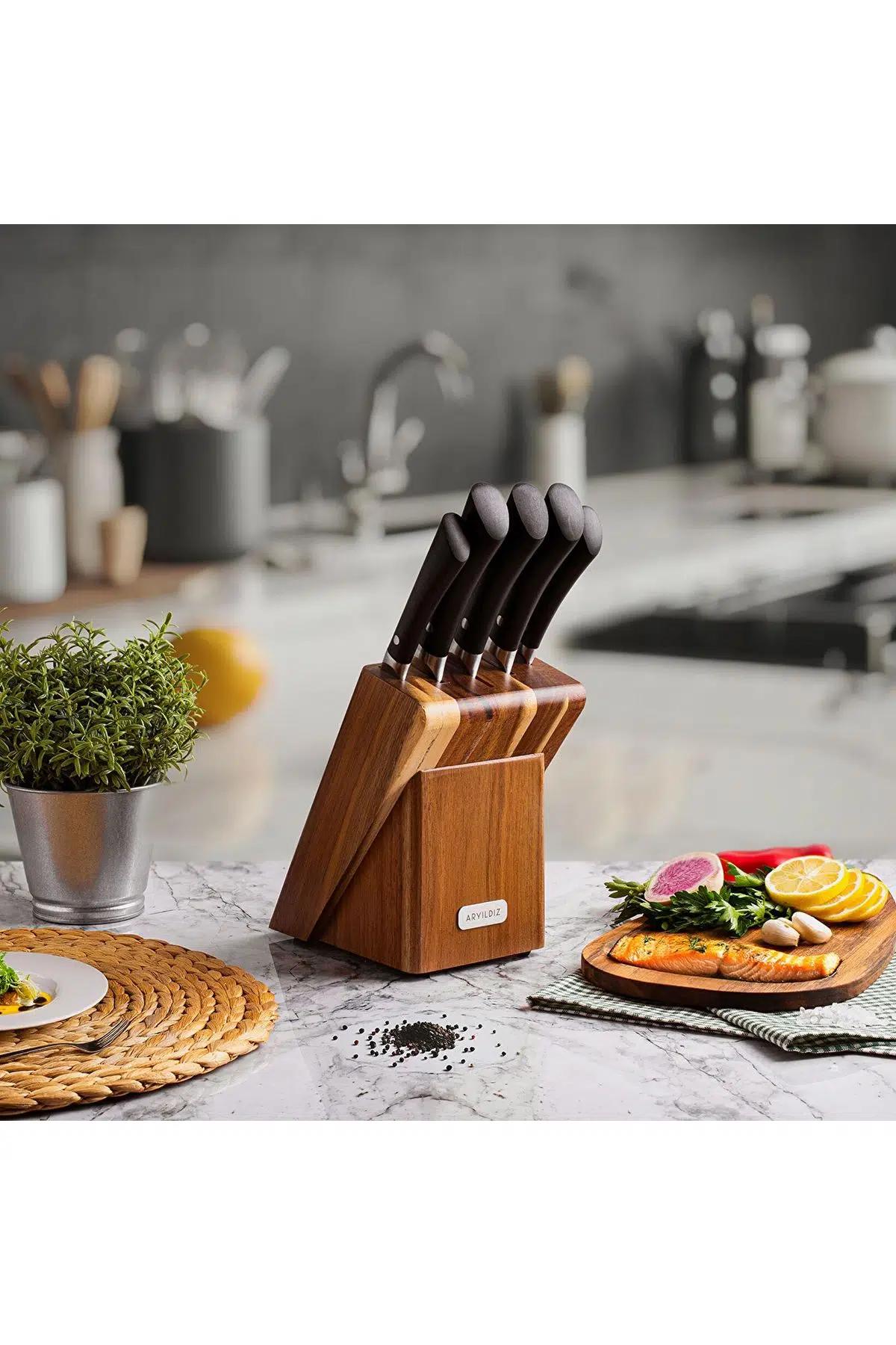 Aryıldız Essential Blok Bıçak Set 6 Parça