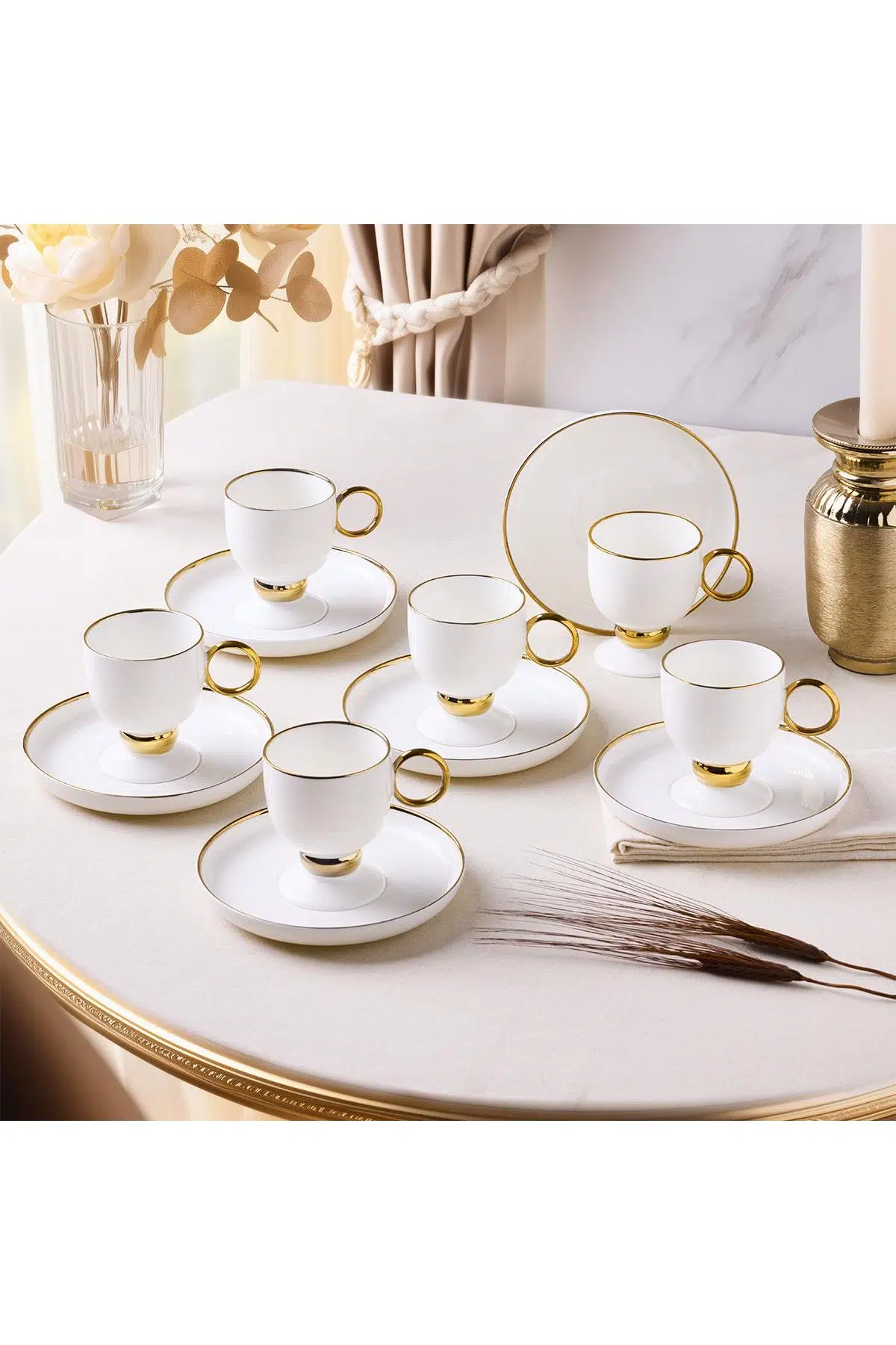 Aryıldız Margaux Gold Fincan Seti 12 Parça