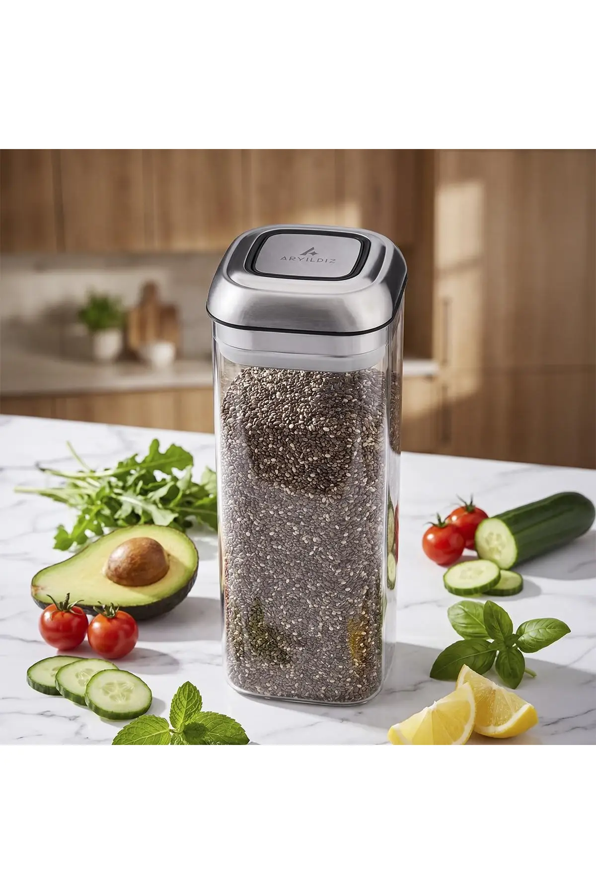 Aryıldız Steel Saklama Kabı 1450 Ml