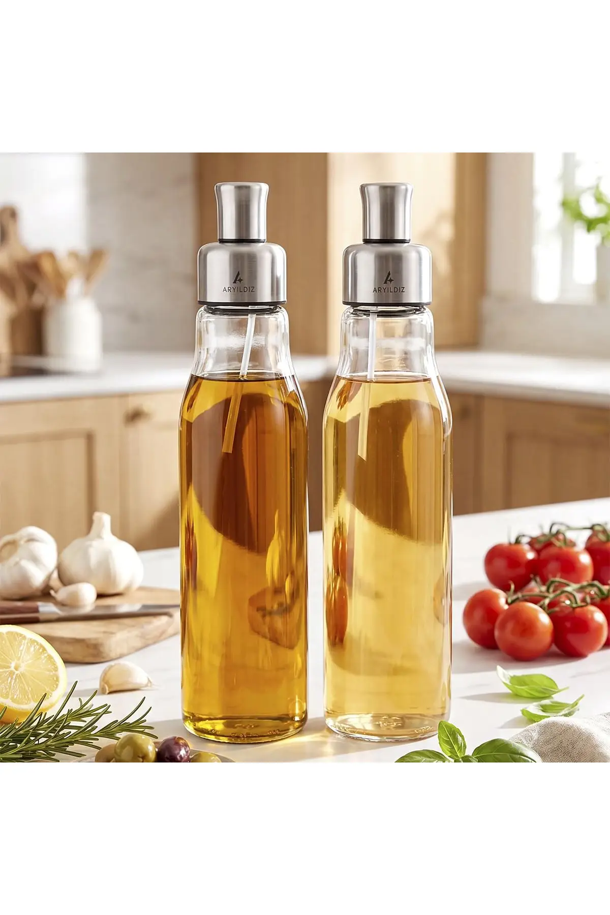 Aryıldız Steel Yağ-Sirkelik Set 2 Parça 410 Ml