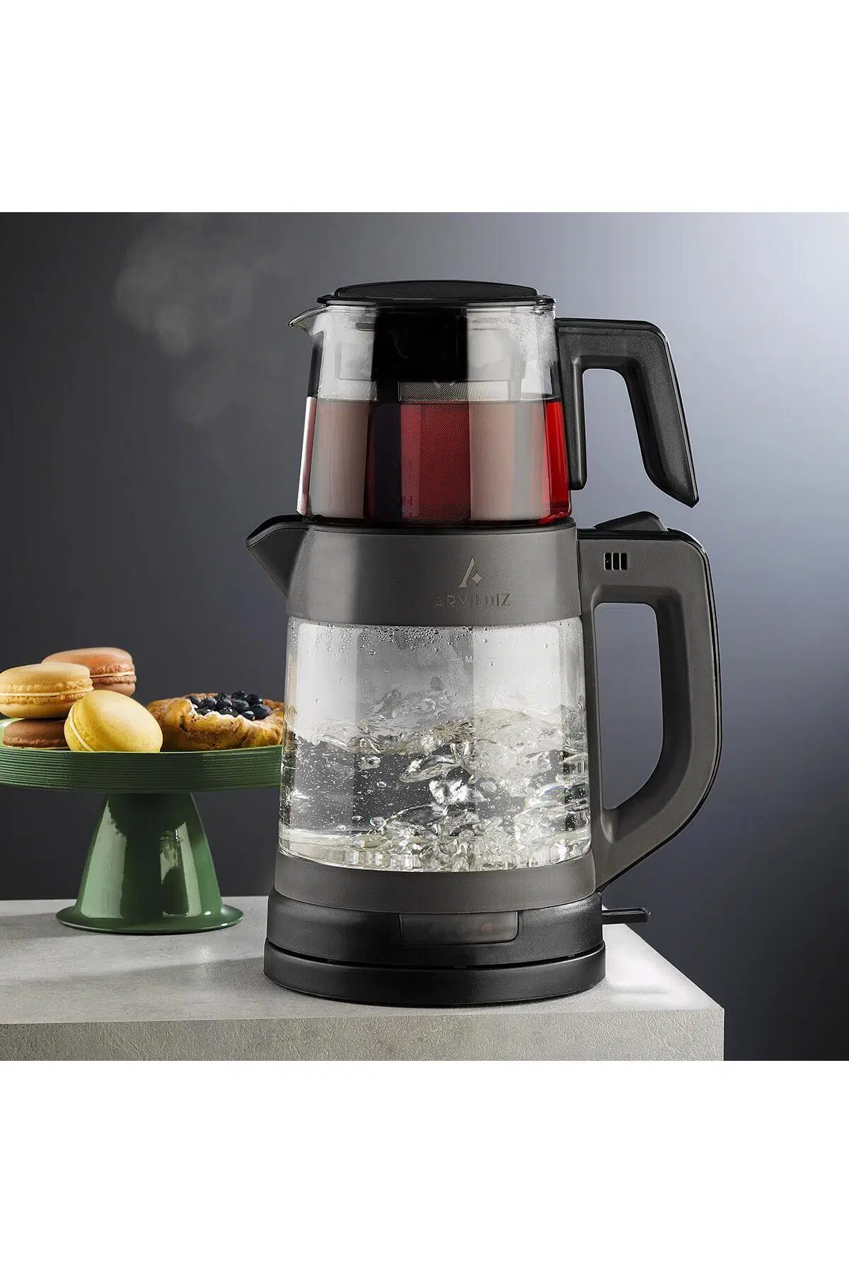 Aryıldız Tea Taste Cay Makınesı Antrasıt