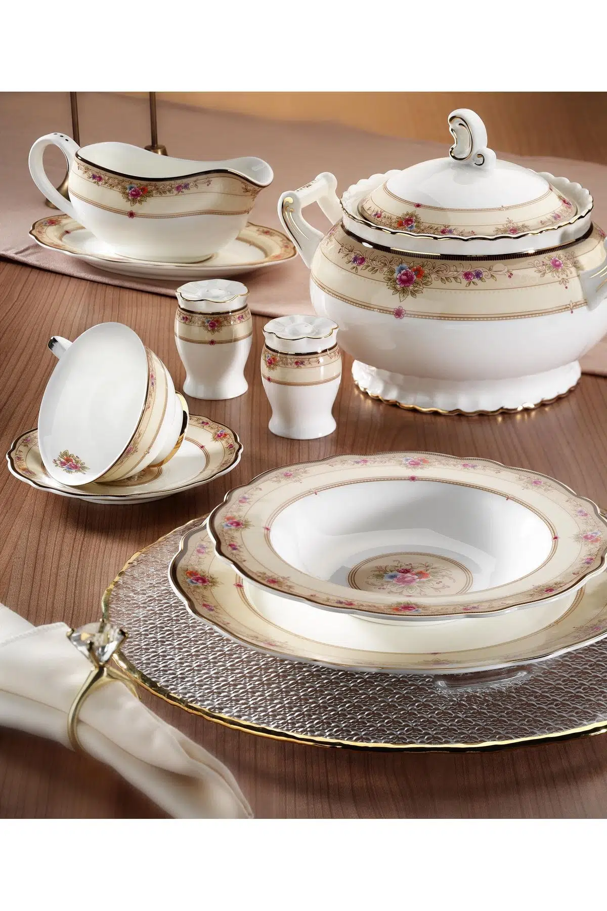 Aryıldız Yemek Tk Bone Round Porselen 84 Prç 30024