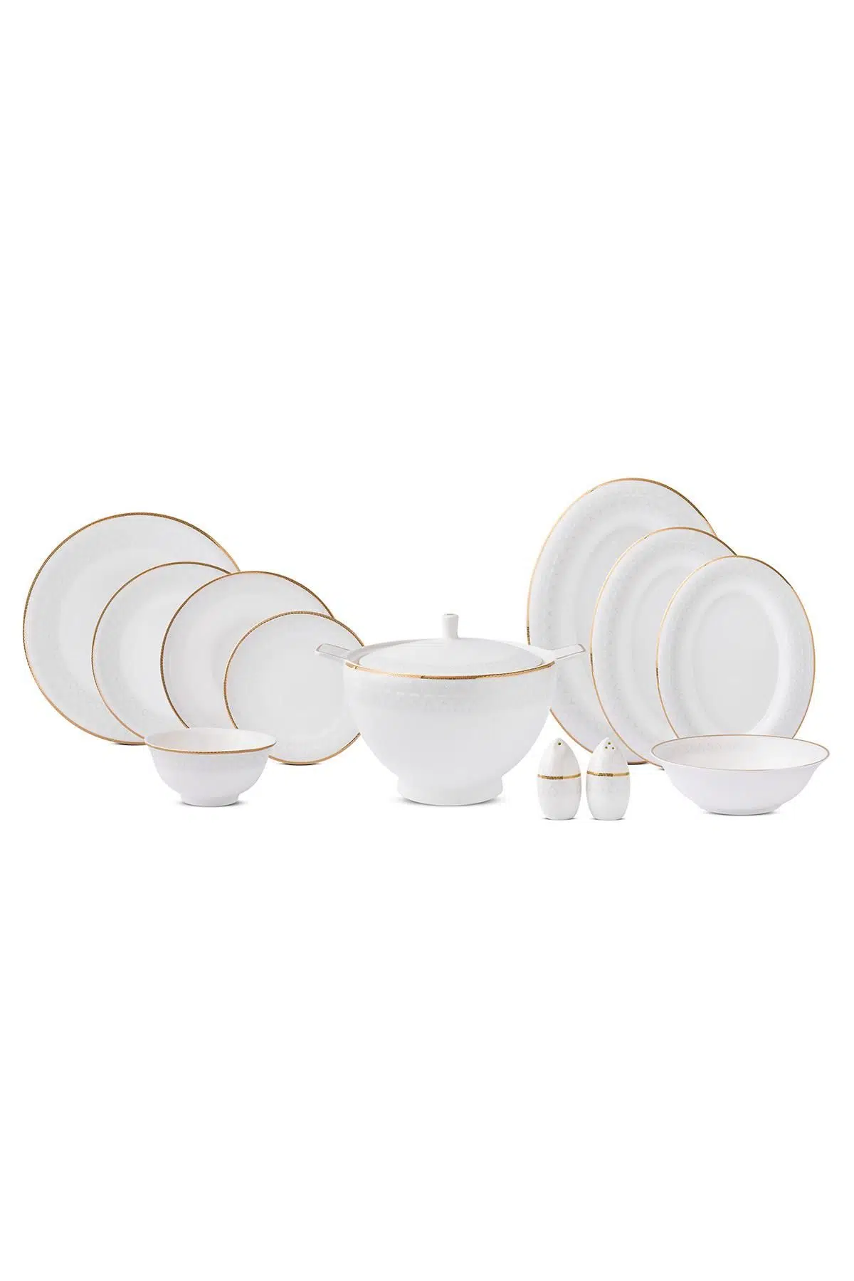 Evaliza Serenity Yemek Takımı Gold 85 Parça