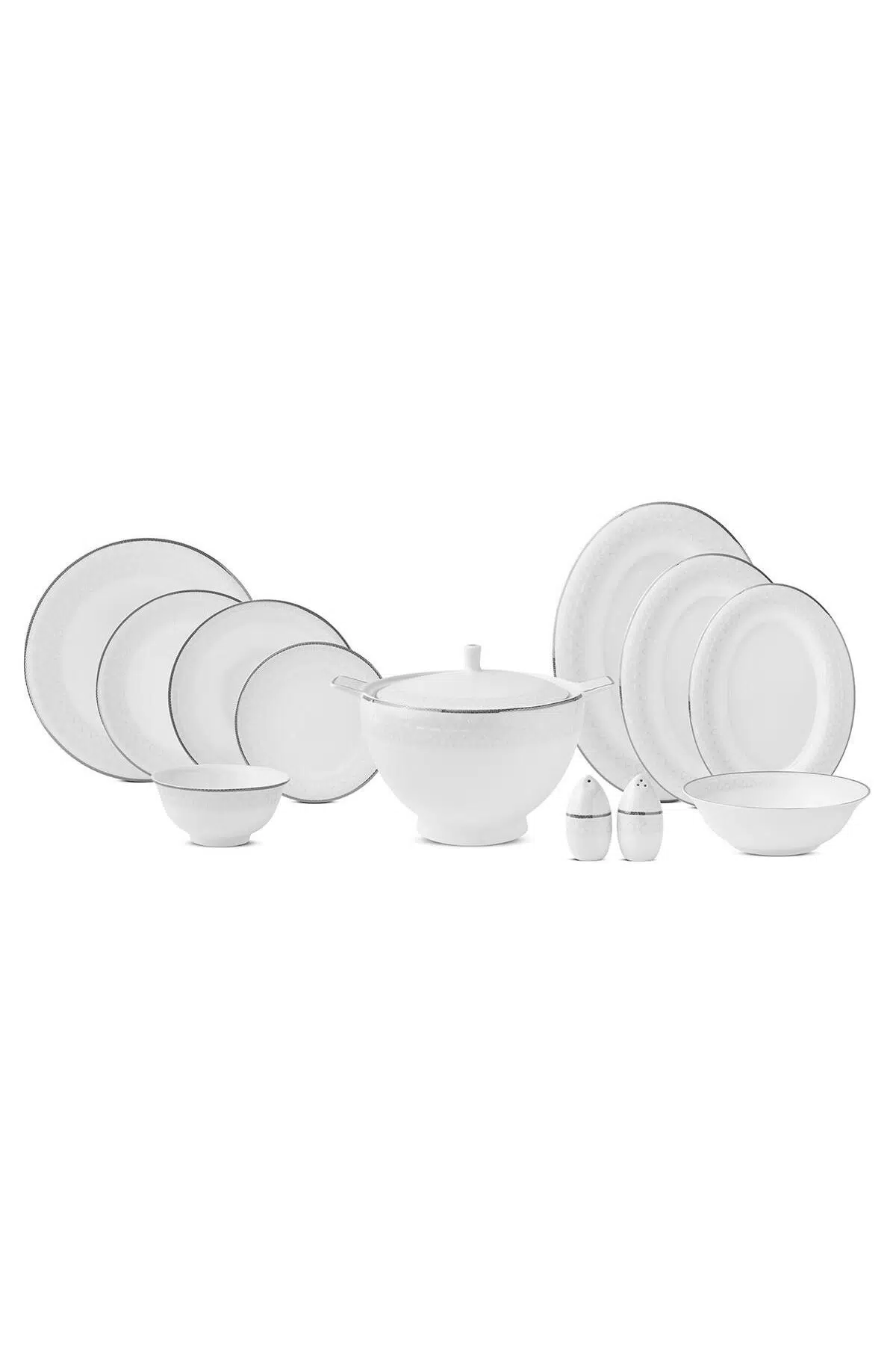 Evaliza Serenity Yemek Takımı Platin 85 Parça