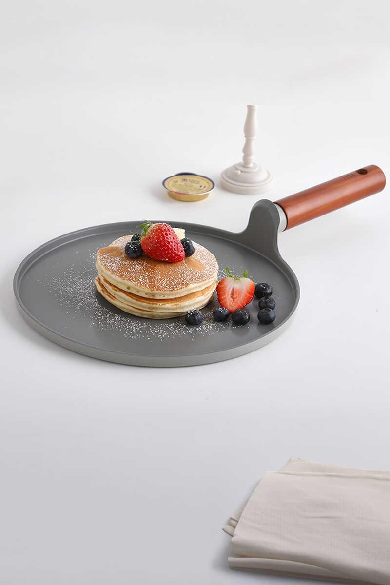 Fika Alüminyum Döküm Krep Tava 26 Cm Gri
