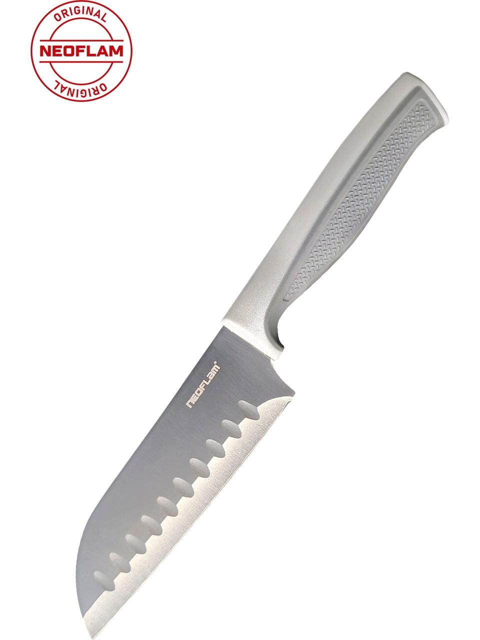 Fika Microban Santoku Bıçak 13 Cm Gri