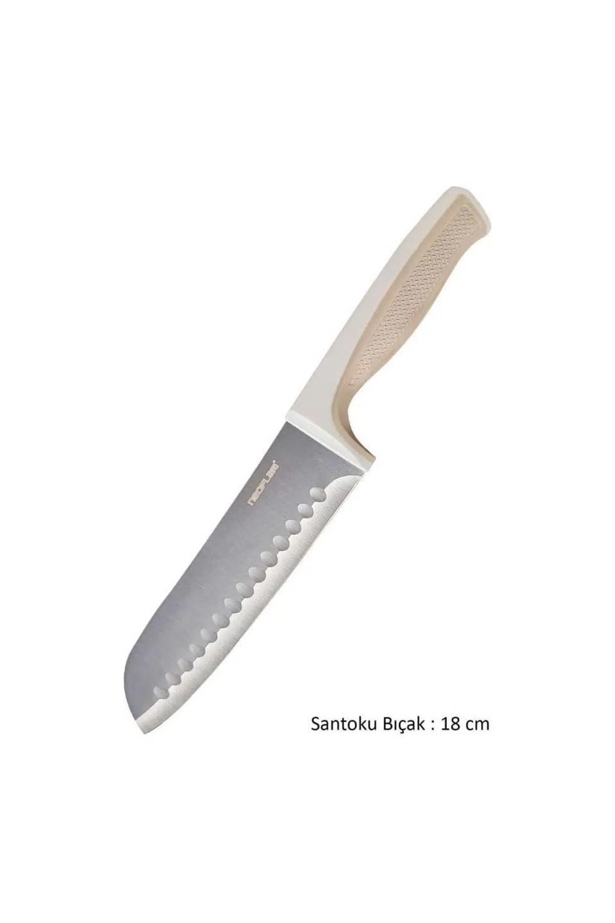 Fika Microban Santoku Bıçak 18 Cm Bej