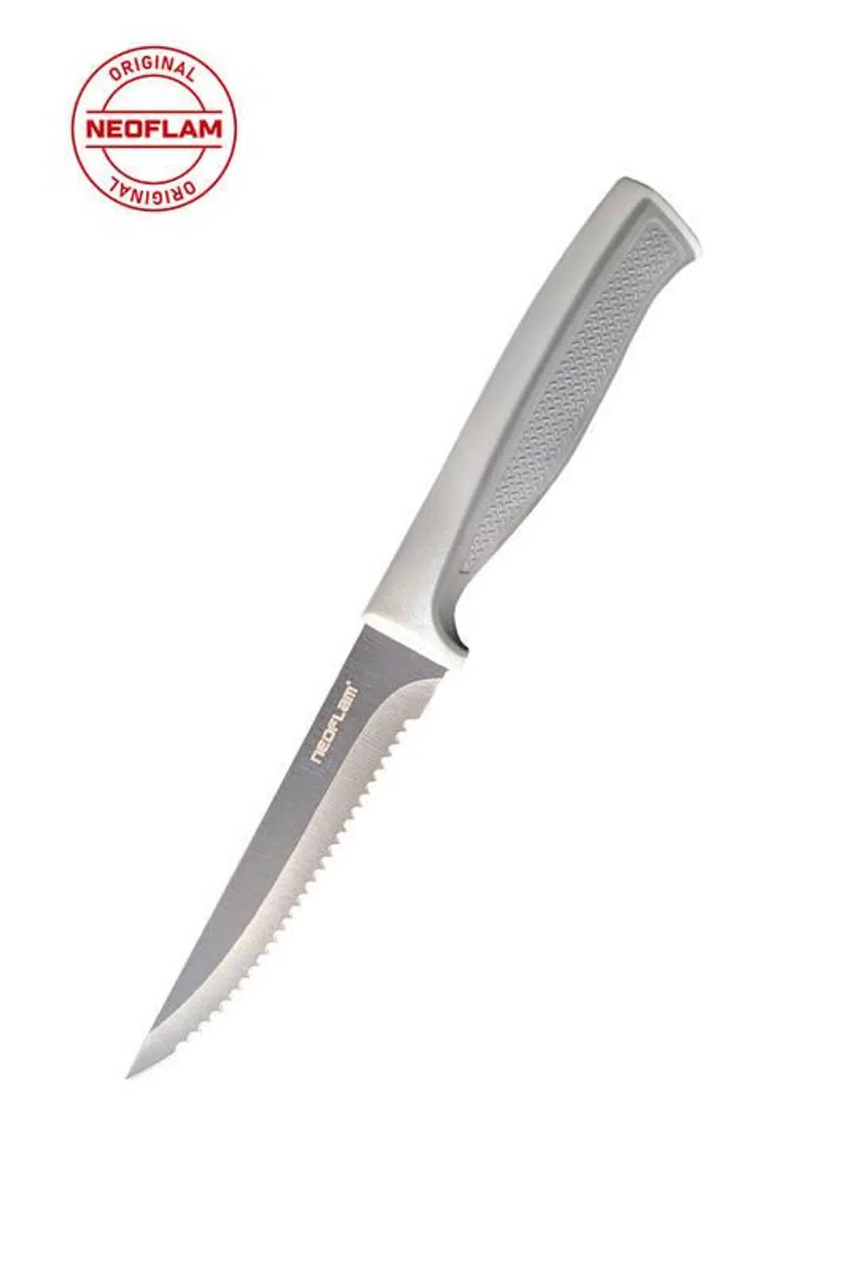 Fika Tırtıklı Steak Bıçağı 11 Cm Gri