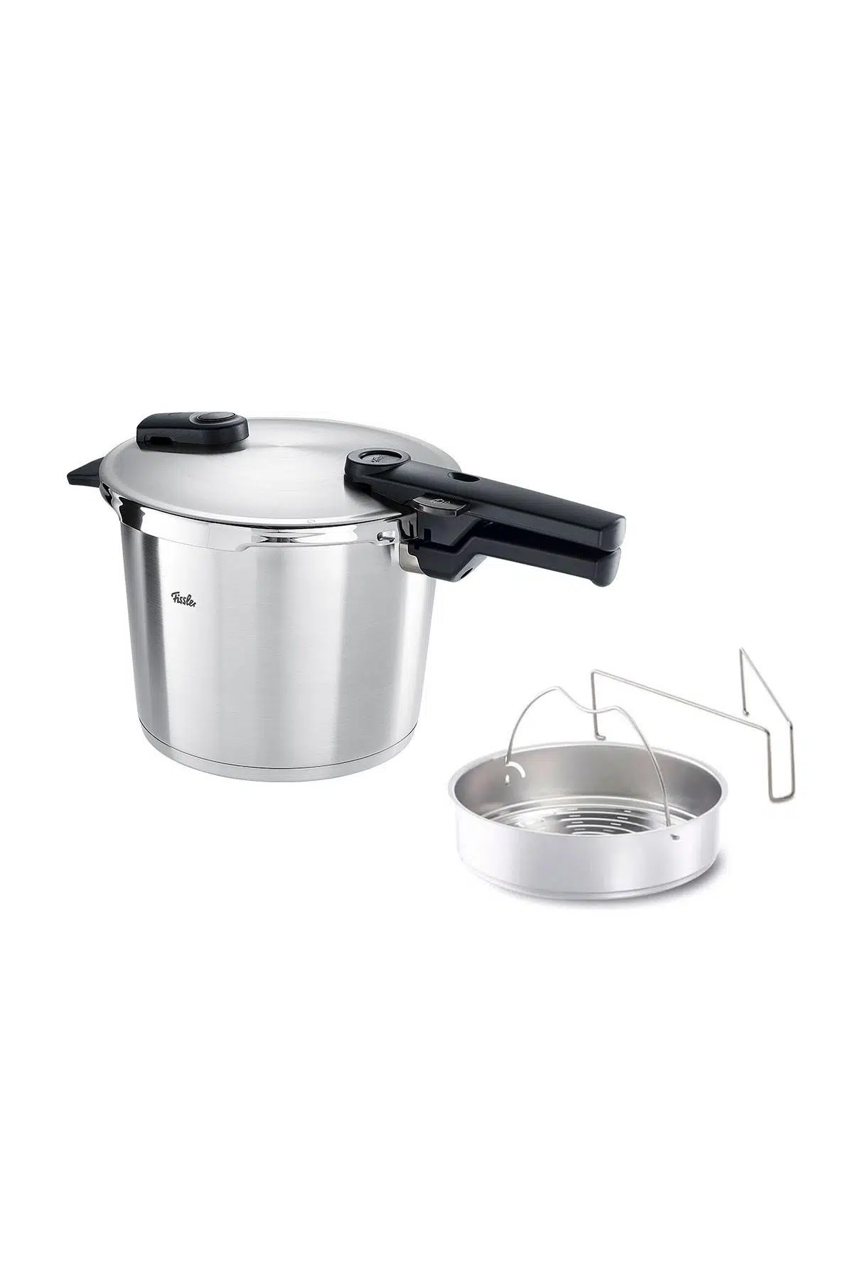 FISSLER VITAQUICK PREMIUM DÜDÜKLÜ TENCERE 22cm 6.0l with insert - MAT