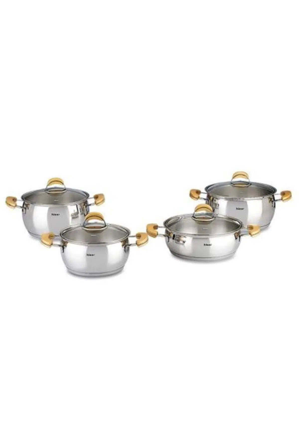 Hisar Monaco Gold Tencere Set 8 Prç