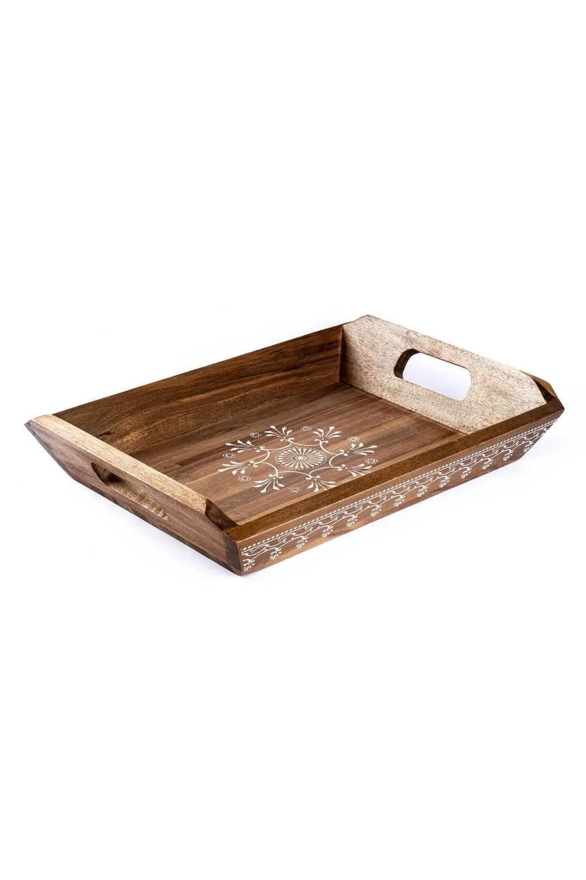 İNTER 006-01 AKASYA AĞACI DESENLİ TEPSİ 41x30 CM