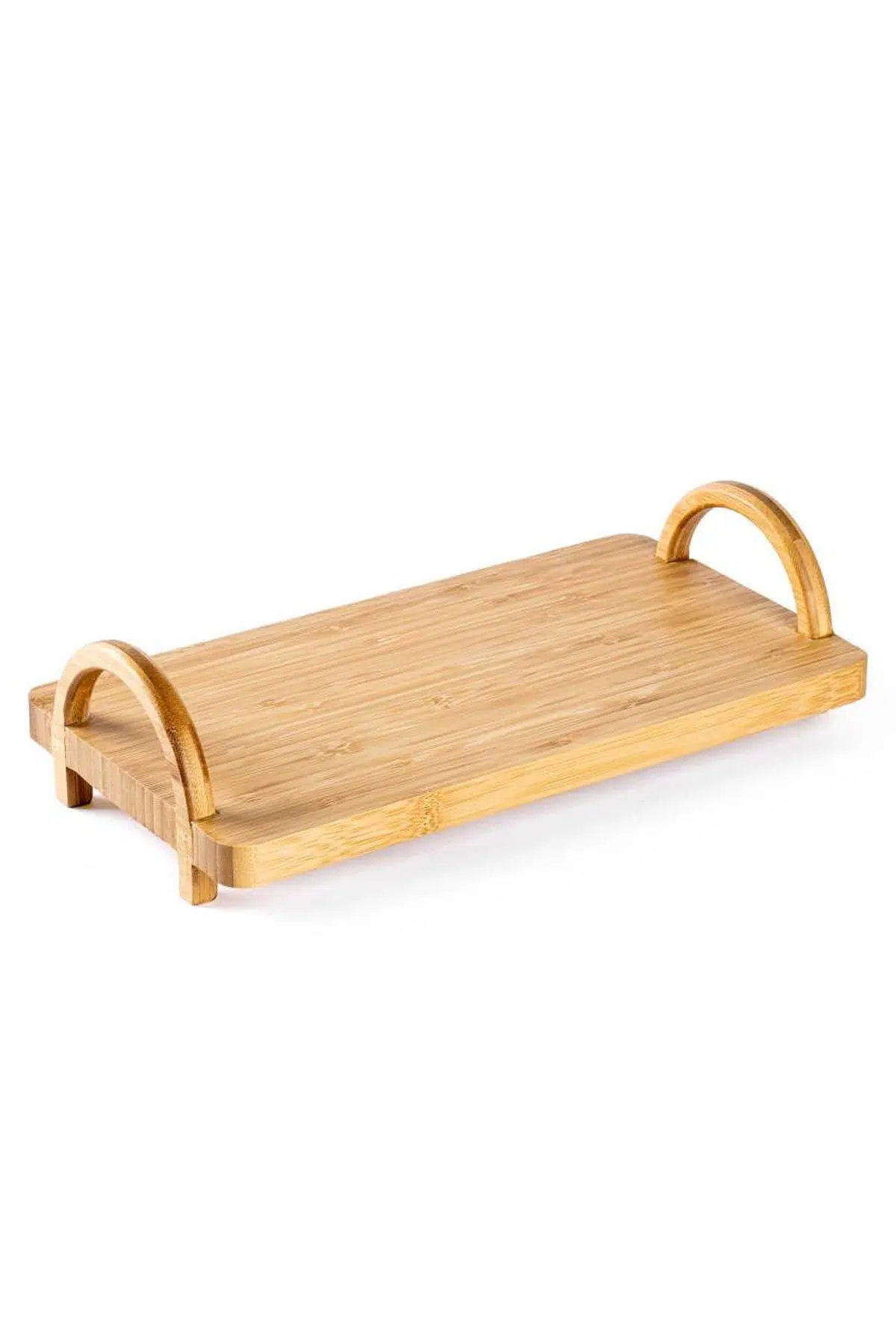 İNTER 006-01 BAMBU TUTACAKLI DÜZ TEPSİ 30x16 CM