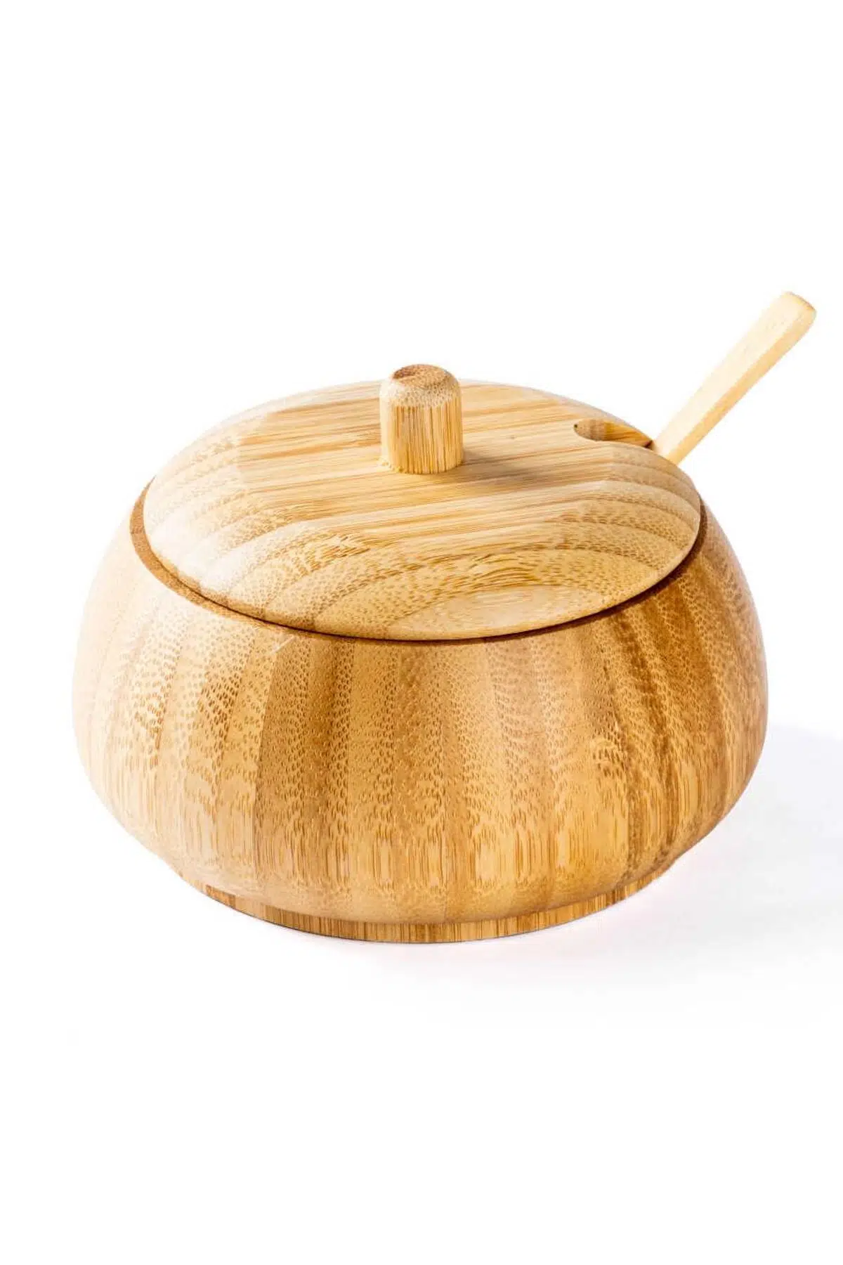 İNTER 012-01 BAMBU KAŞIKLI ŞEKERLİK SETİ 13.5x13x9 CM