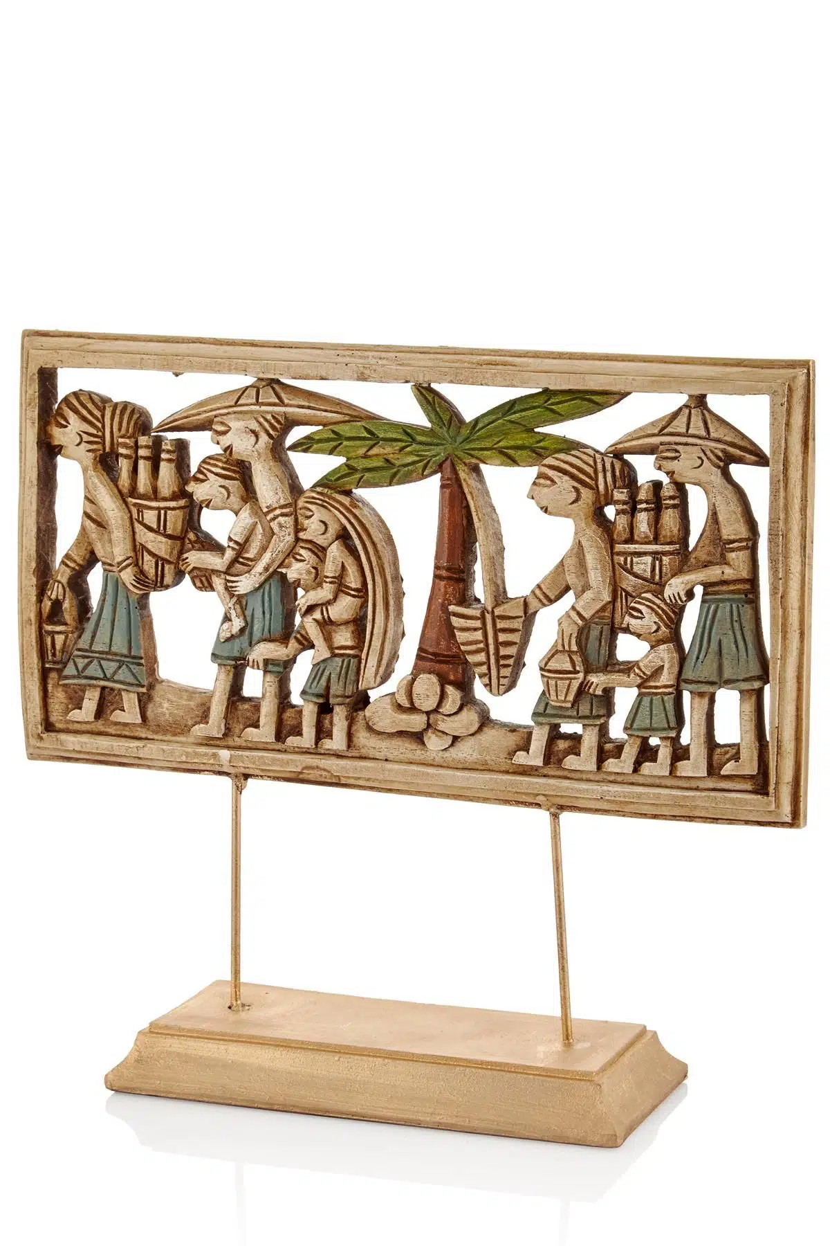 *Kaideli Dikdörtgen Dekoratif Obje 9*35*30 Cm