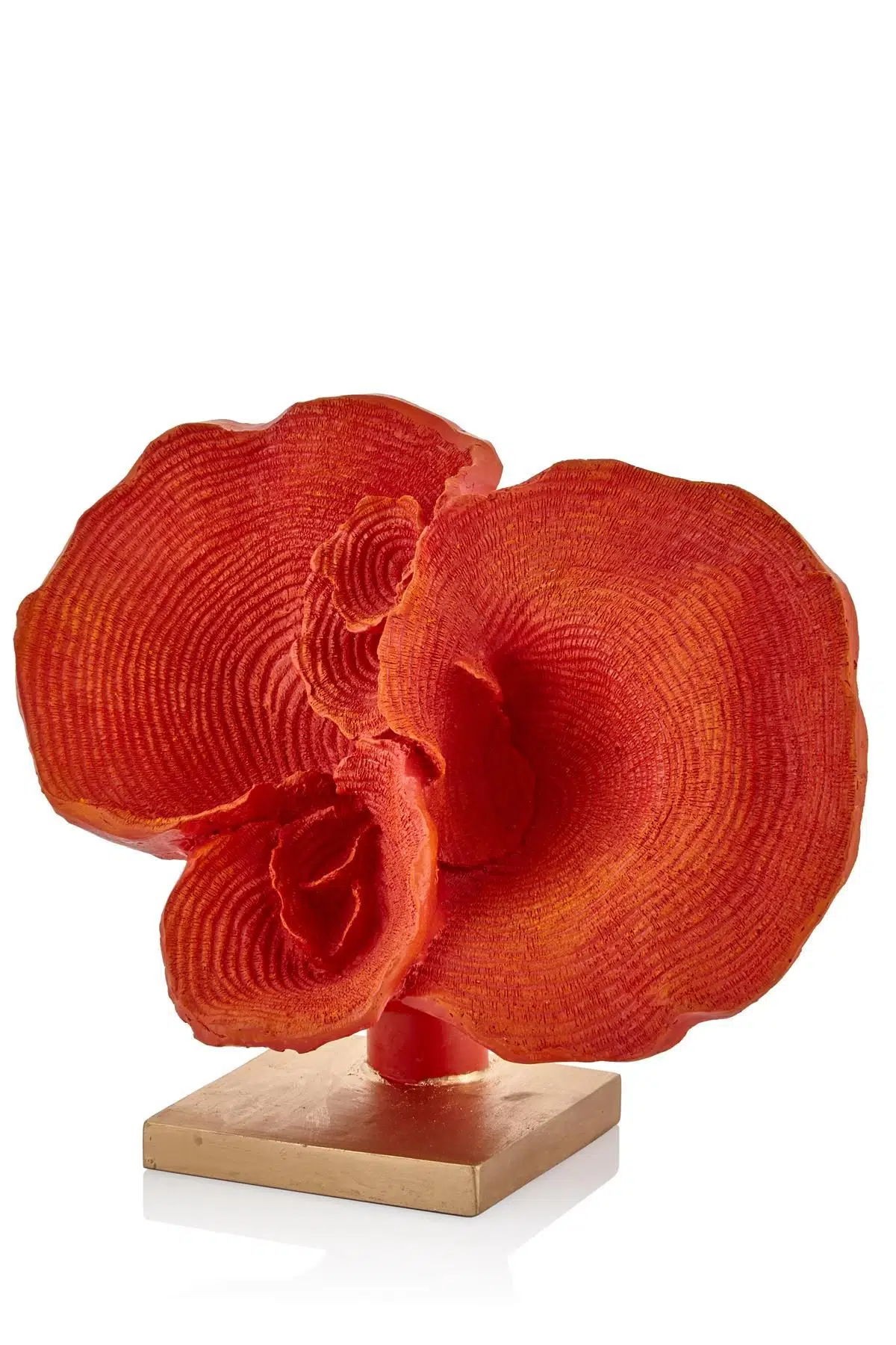Kırmızı Dalgalı Mercan Biblo 14*32*26 Cm