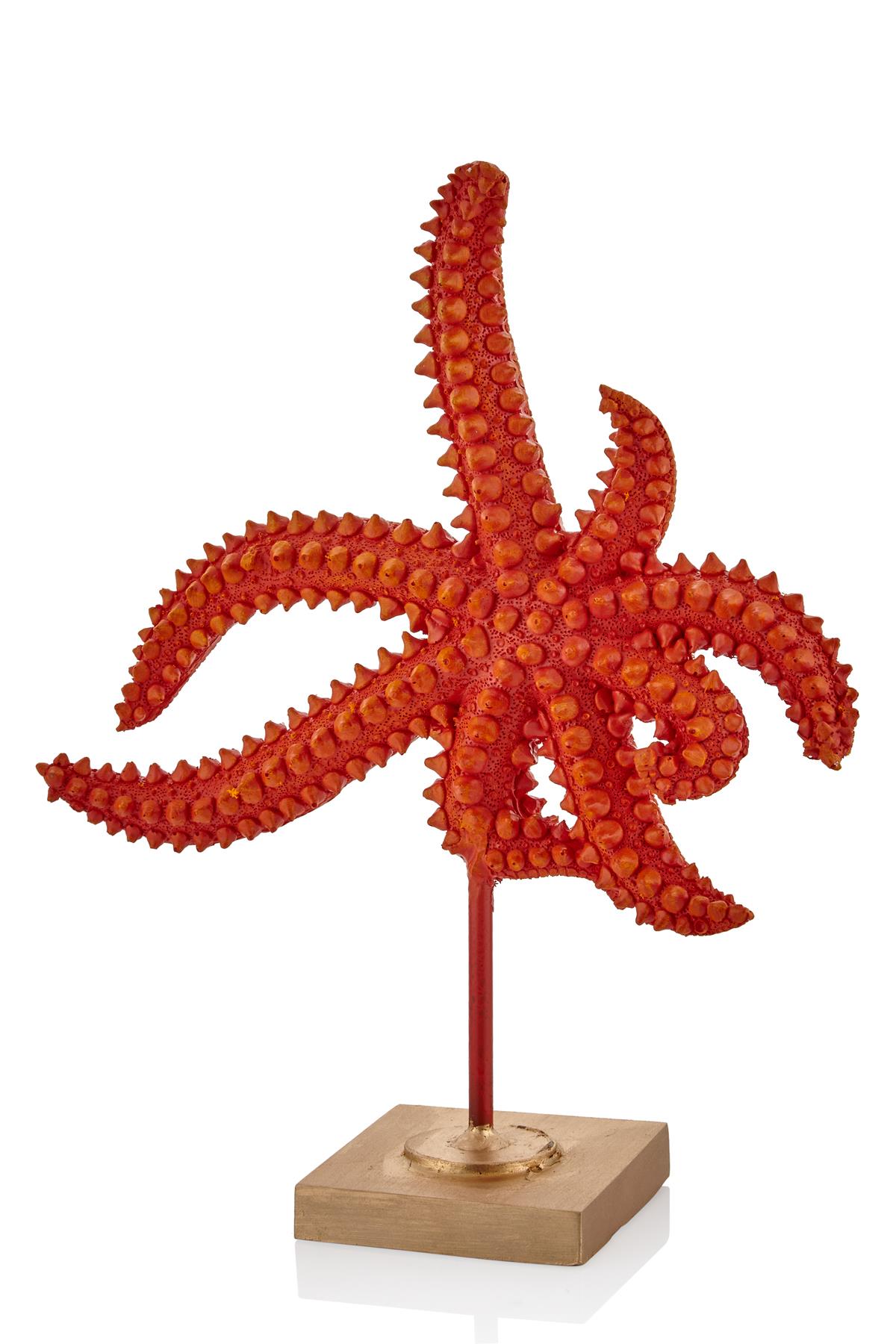 Kırmızı Kaideli Deniz Yıldızı Biblo 10*28*35,5 Cm