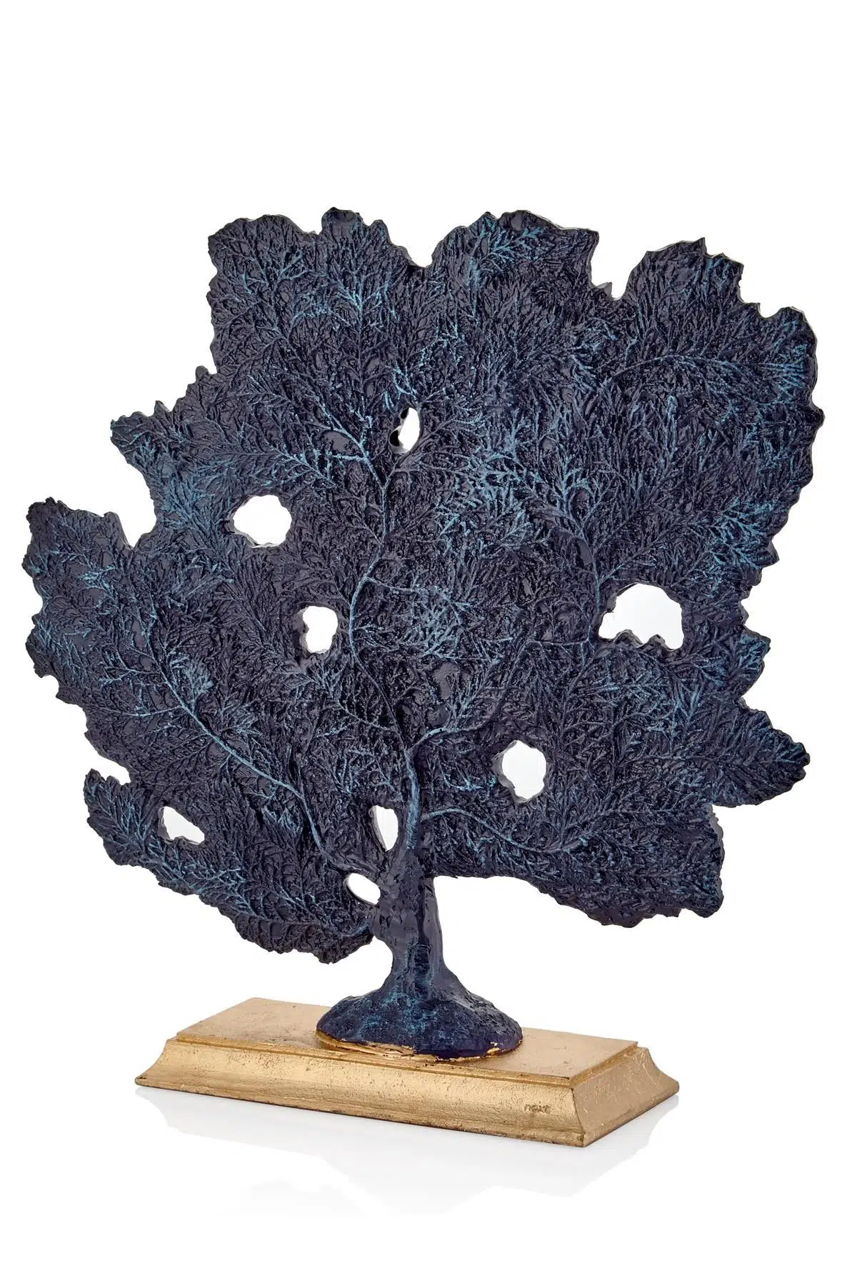 Lacivert Damarlı Kaideli Mercan Biblo 10*40*40 Cm