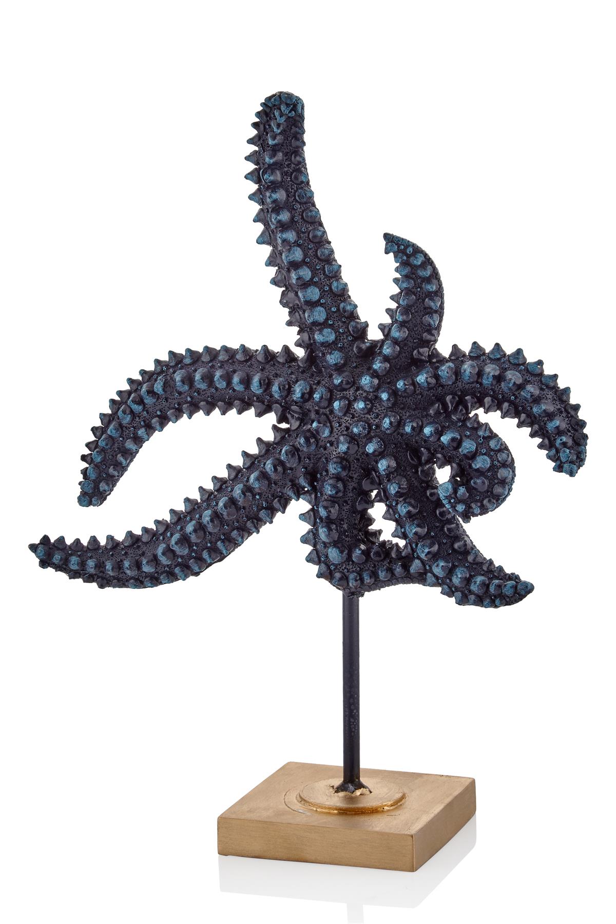 Lacivert Kaideli Deniz Yıldızı Biblo 10*28*35,5 Cm