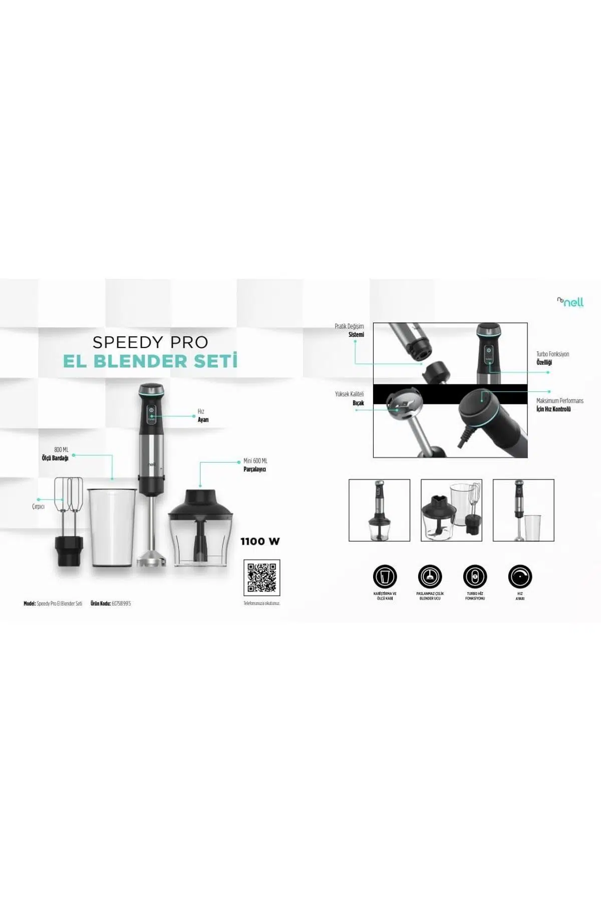 NELL Speedy Pro El Blenderi Set