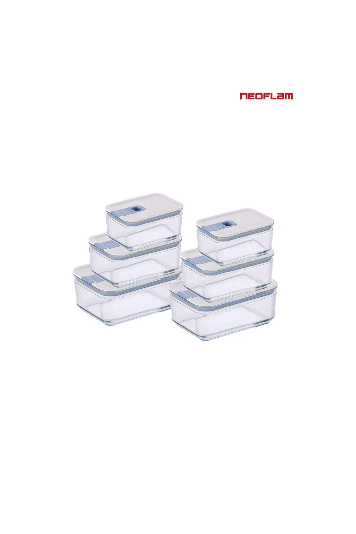 Neoflam Perfect Seal Cam Saklama Seti 6Prc L