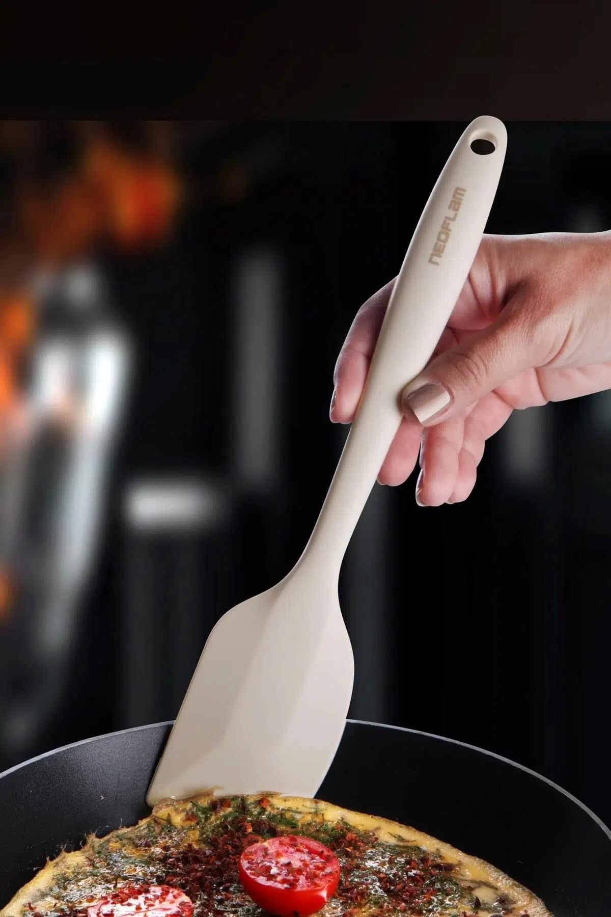 Neoflam Silikon Spatula Bej