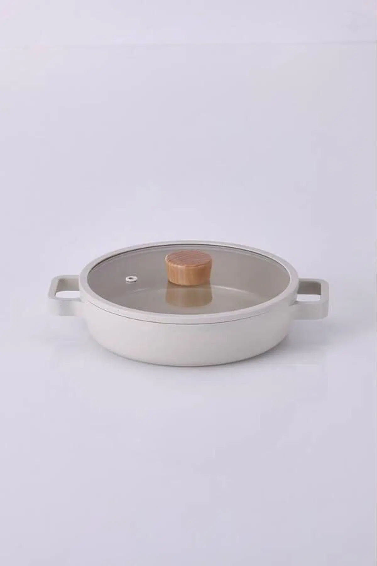 Neoflam FİKA ALÜMİNYUM CAM KAPAKLI SAHAN 22 CM BEJ