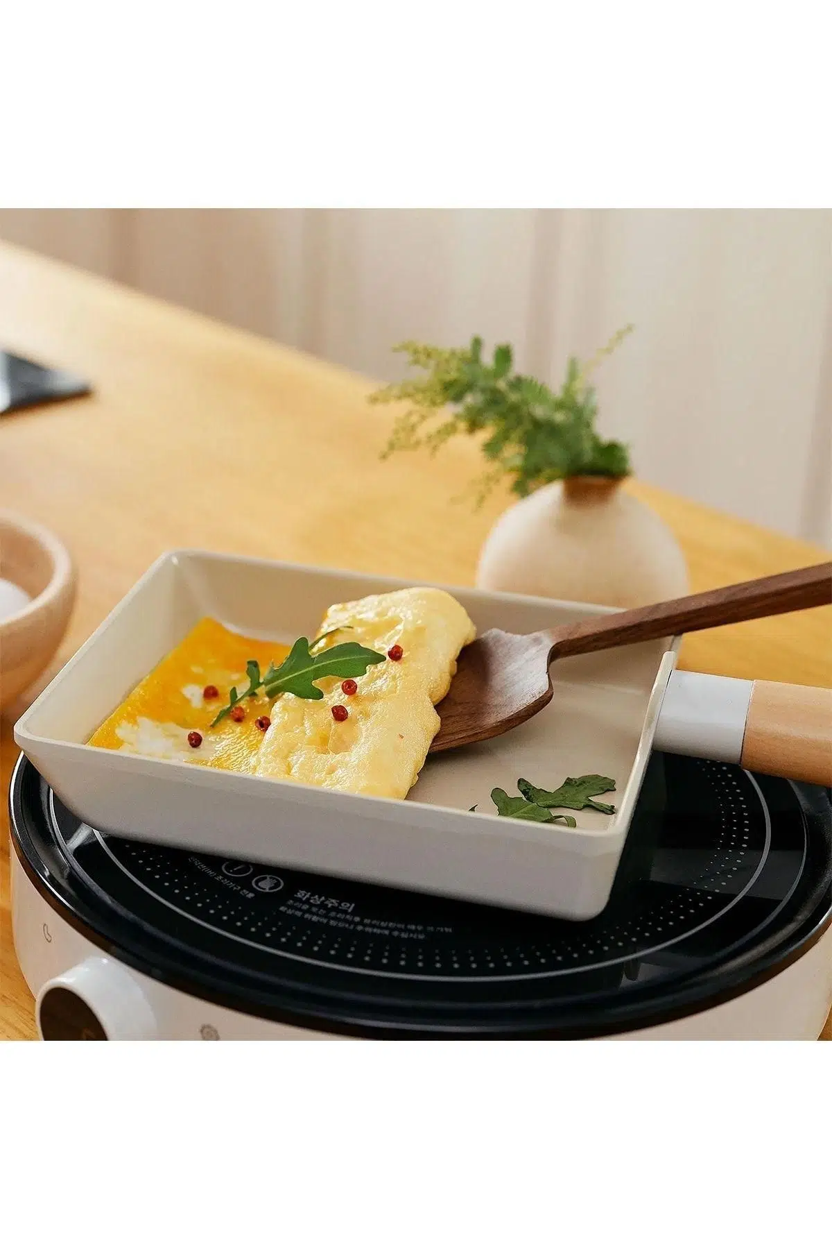 Neoflam FİKA ALÜMİNYUM DÖKÜM OMLET TAVA 15 CM BEJ