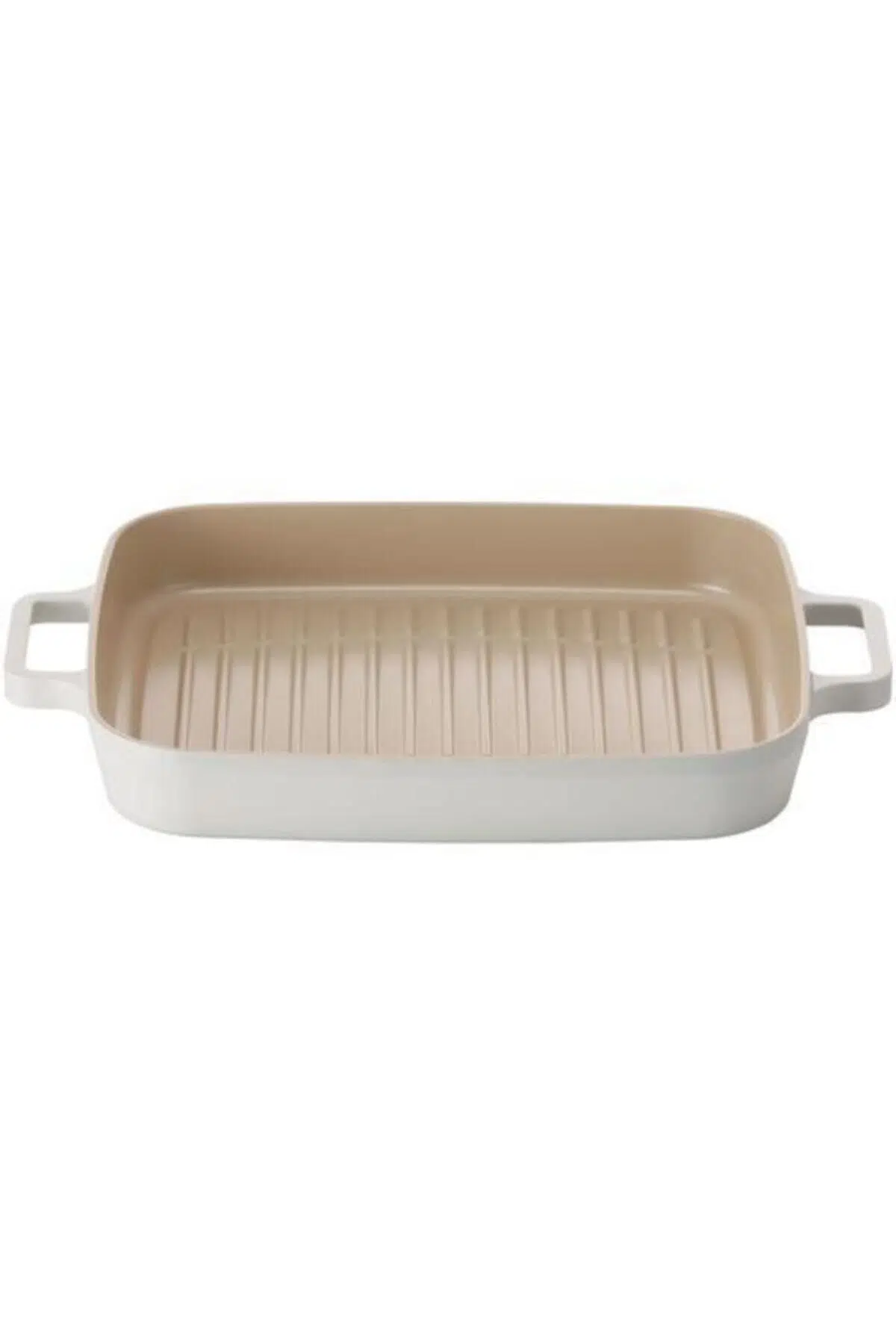 Neoflam FİKA DİKDÖRTGEN ALÜMİNYUM GRİLL TAVA 28 CM BEJ