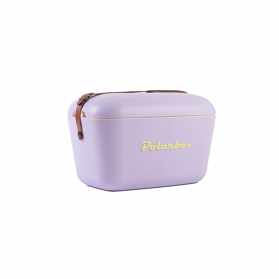 Polarbox Classic Deri Kayışlı Soğuk ve Sıcak Termos Çanta 20L Lila & Sarı