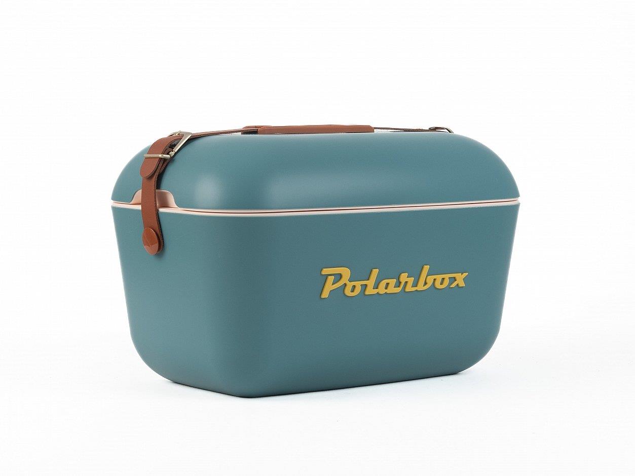 Polarbox Classic Deri Kayışlı Soğuk ve Sıcak Termos Çanta 20L Marin & Hardal