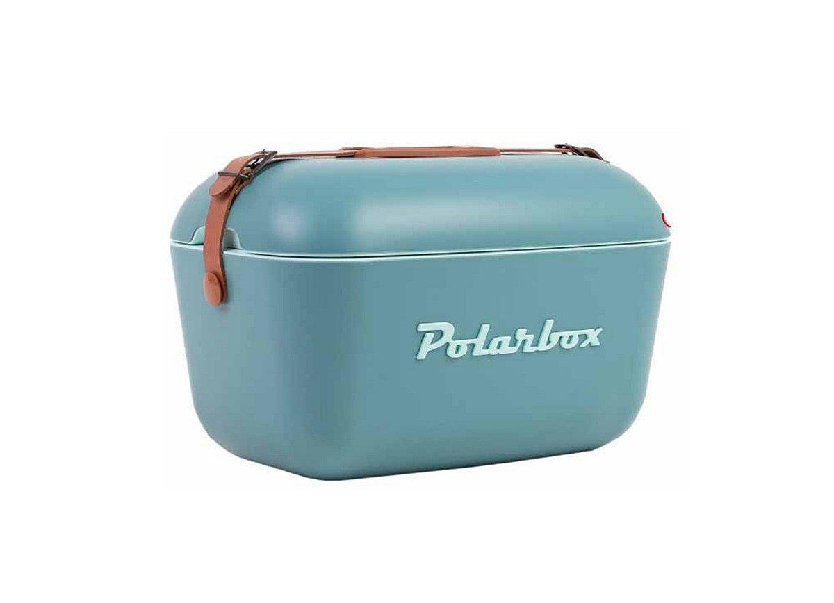Polarbox Classic Deri Kayışlı Soğuk ve Sıcak Termos Çanta 20L Mavi & Marin