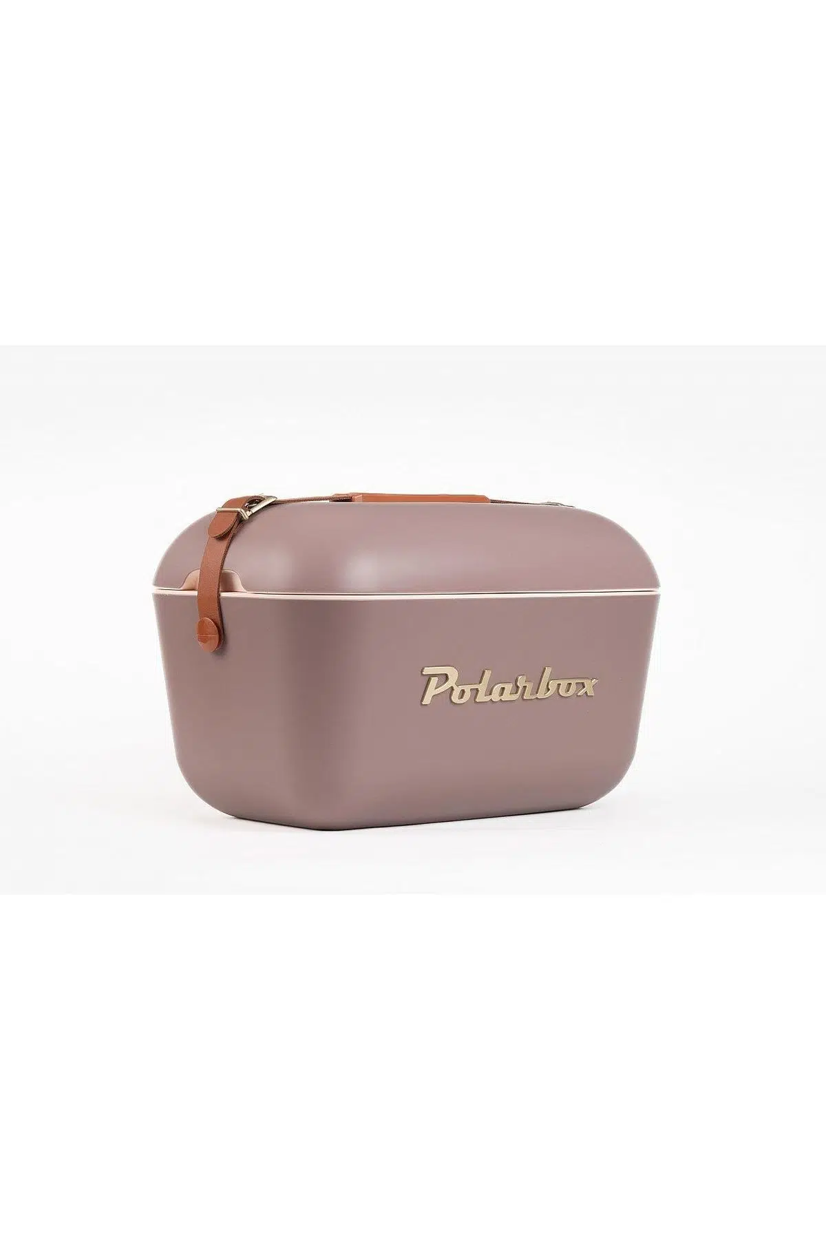 Polarbox Gold Deri Kayışlı Soğuk ve Sıcak Termos Çanta 12L Leylak & Altın