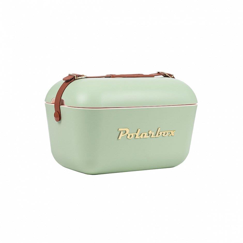 Polarbox Gold Deri Kayışlı Soğuk ve Sıcak Termos Çanta 20L Zeytin Yeşili & Altın
